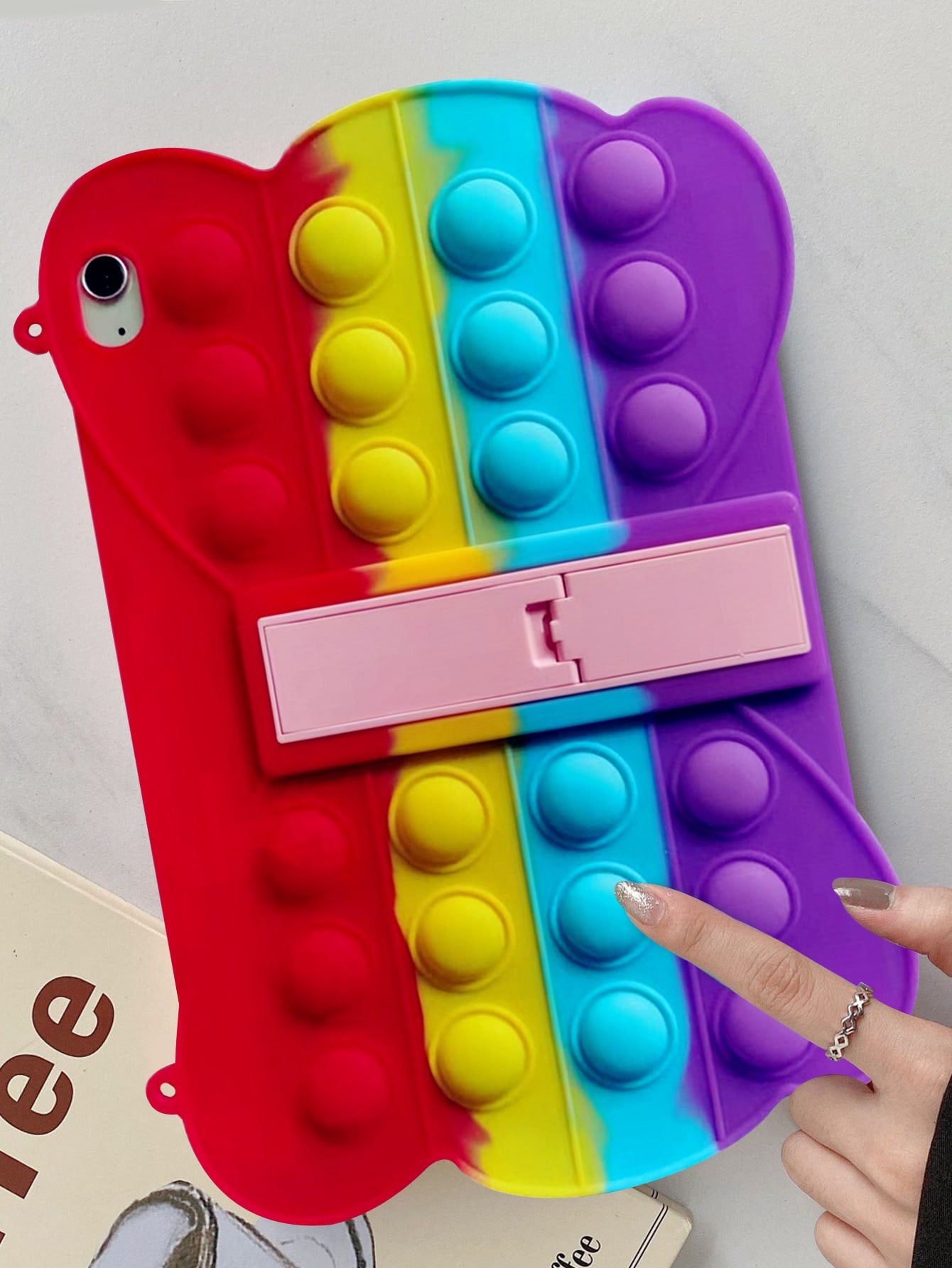 Push Pop Bubble Fidget Case For iPad