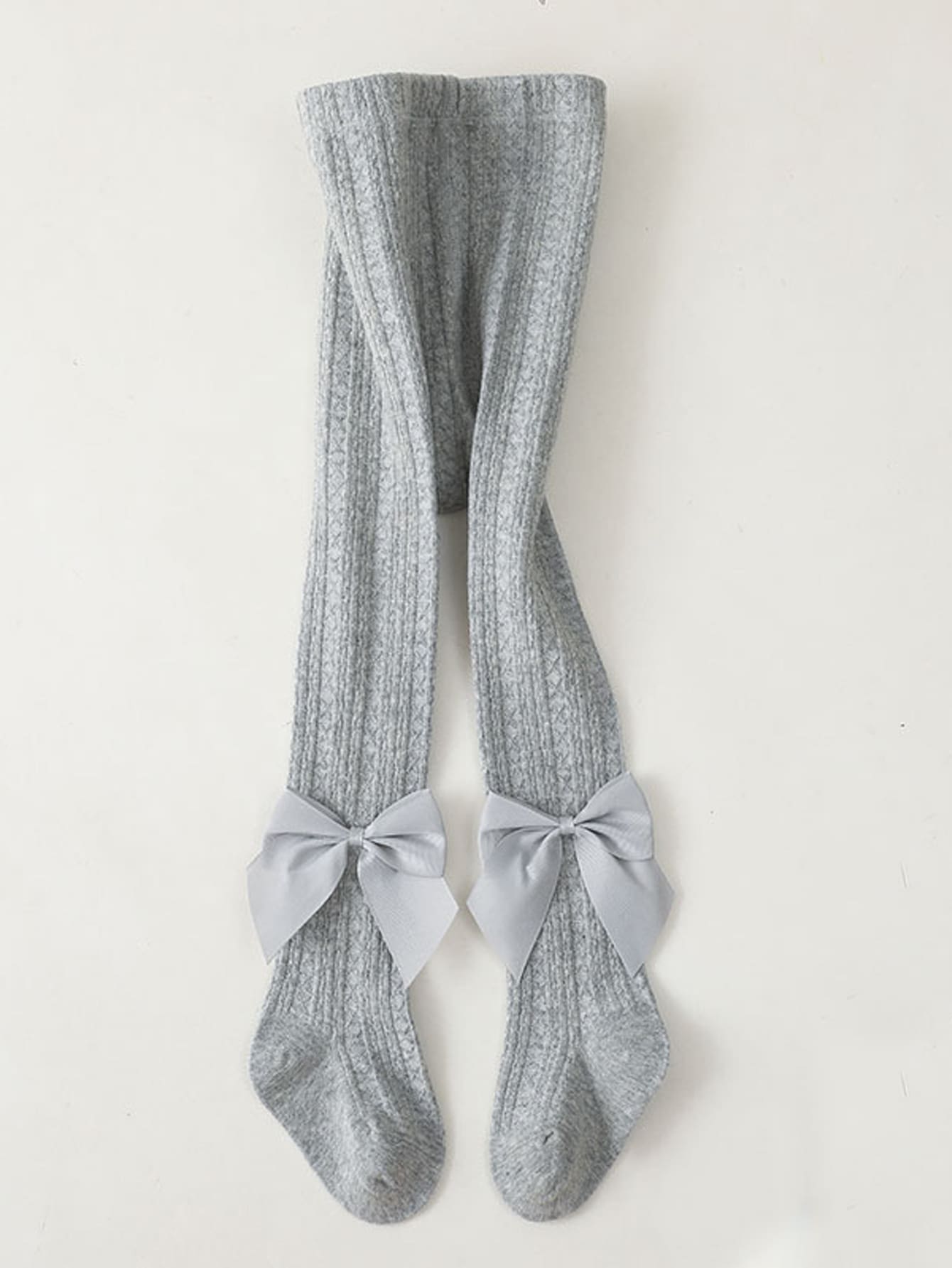 Toddler Girls Bow Decor Tights
