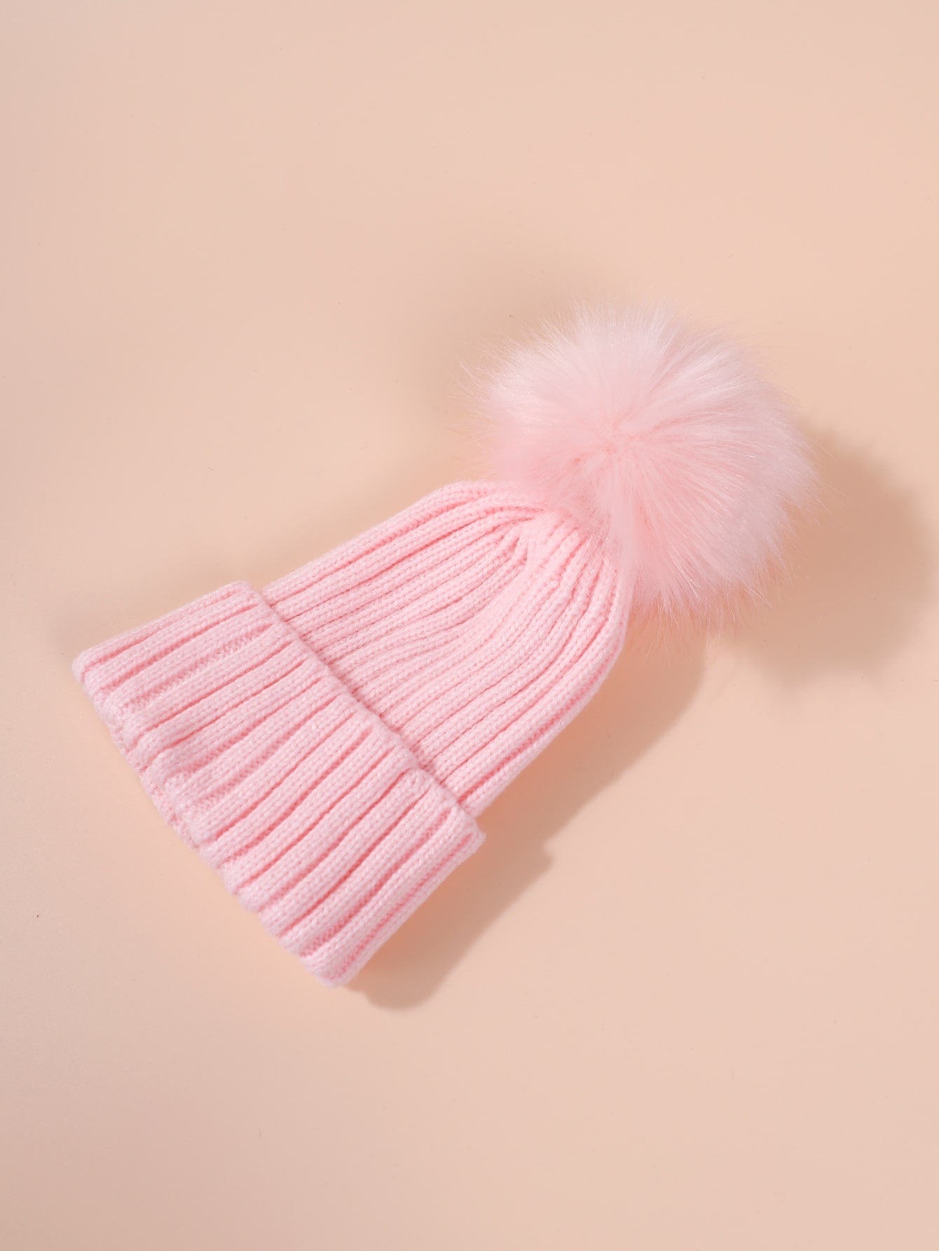 Toddler Girls Pom Pom Knit Hat