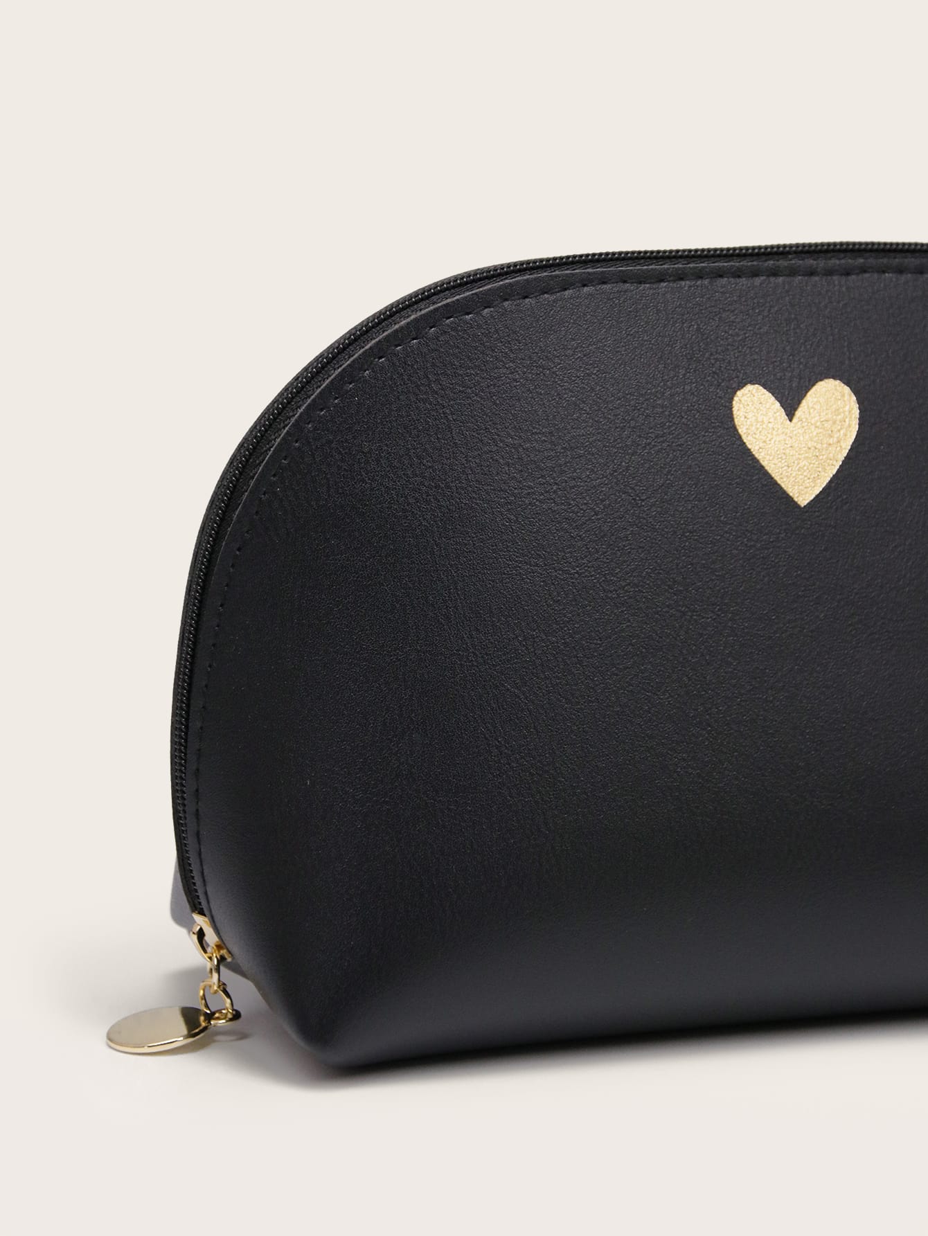 Heart Pattern Roundtop Makeup Bag