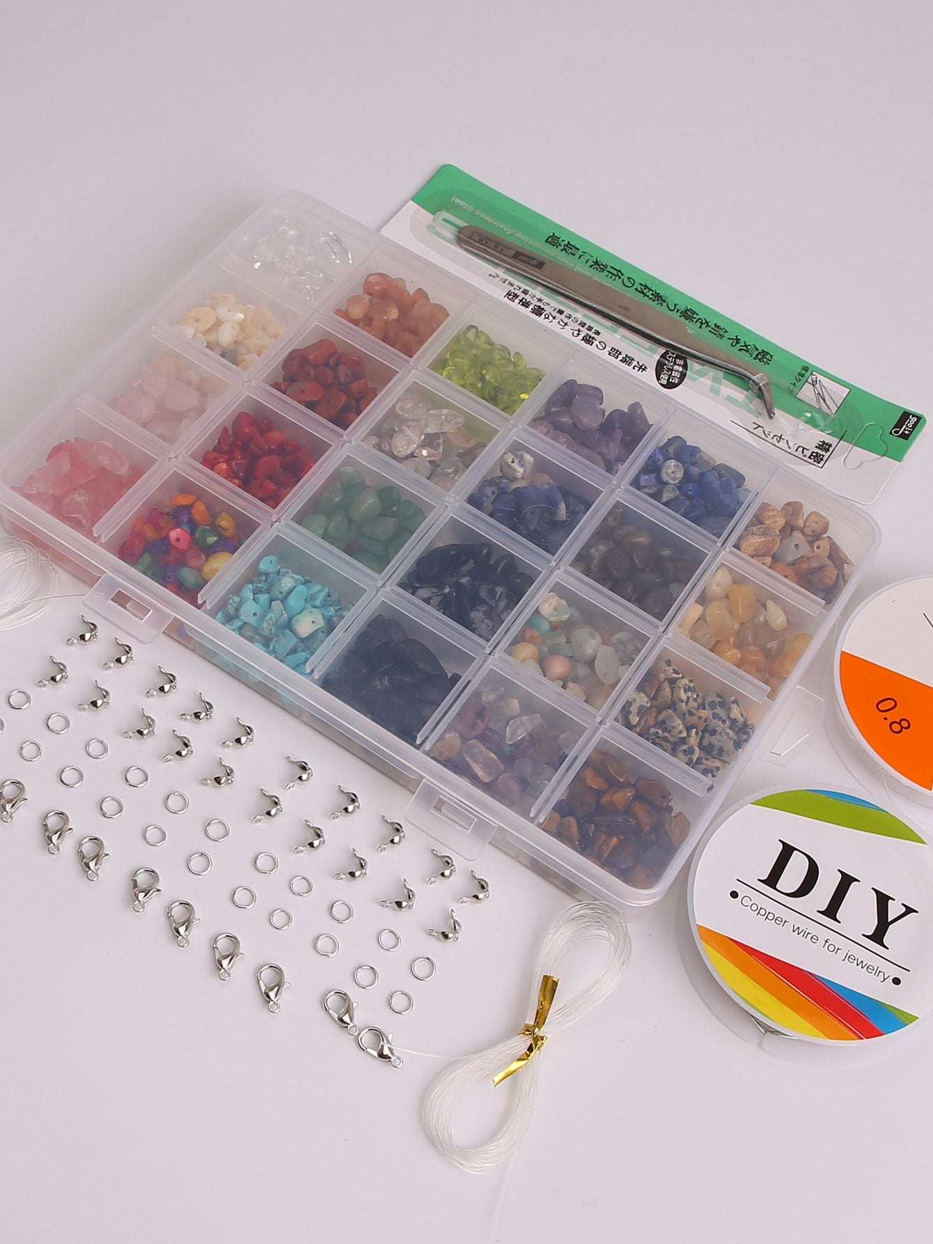Natural Stone DIY Jewelry Accessory Set