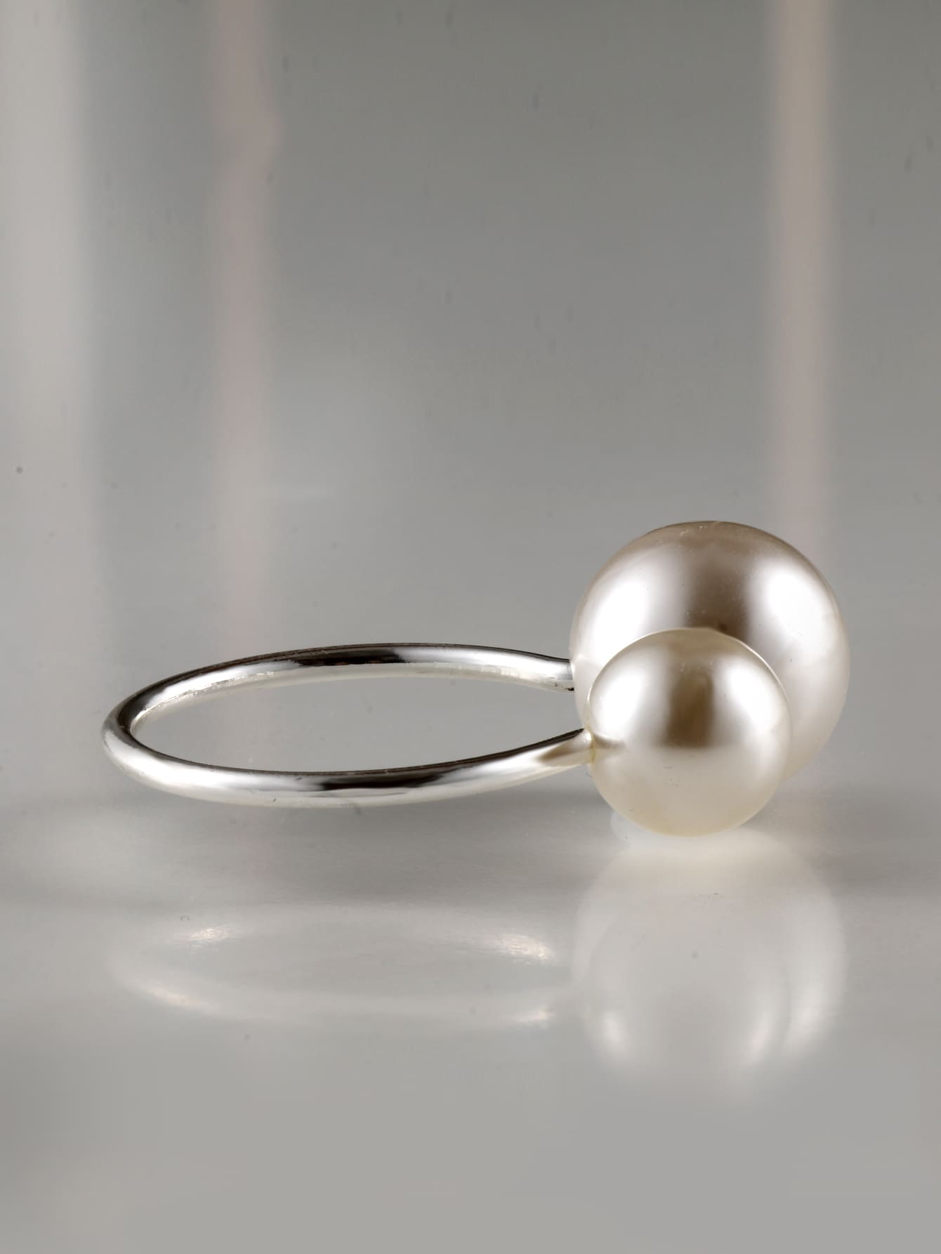 4pcs Pearl Decor Napkin Ring