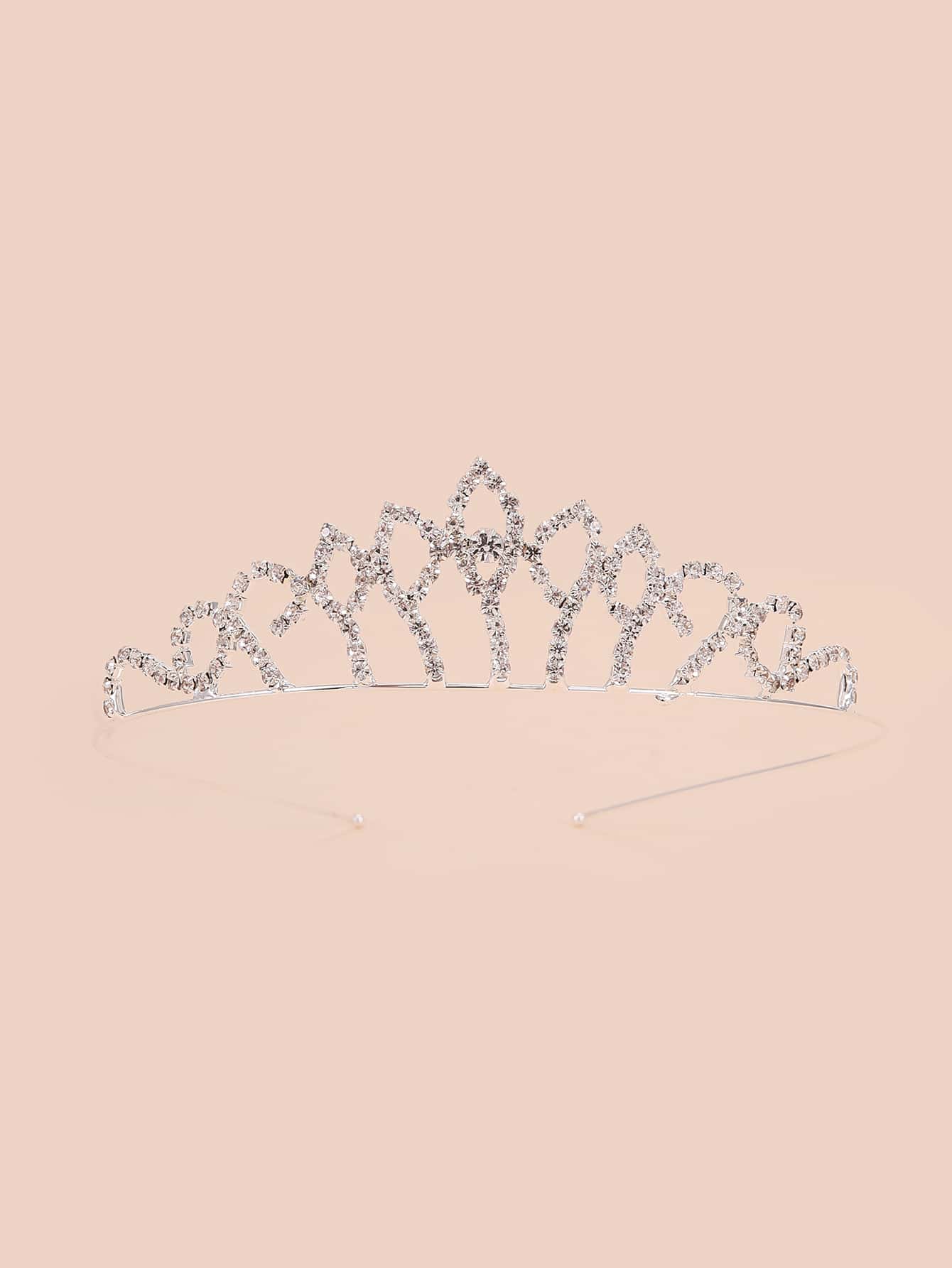 Girls Crown Decor Hair Hoop