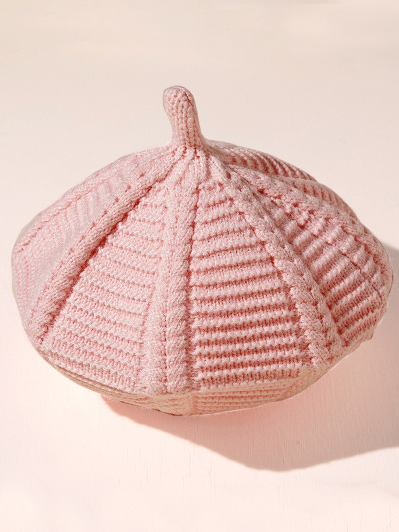 Toddler Girls Solid Knit Beret
