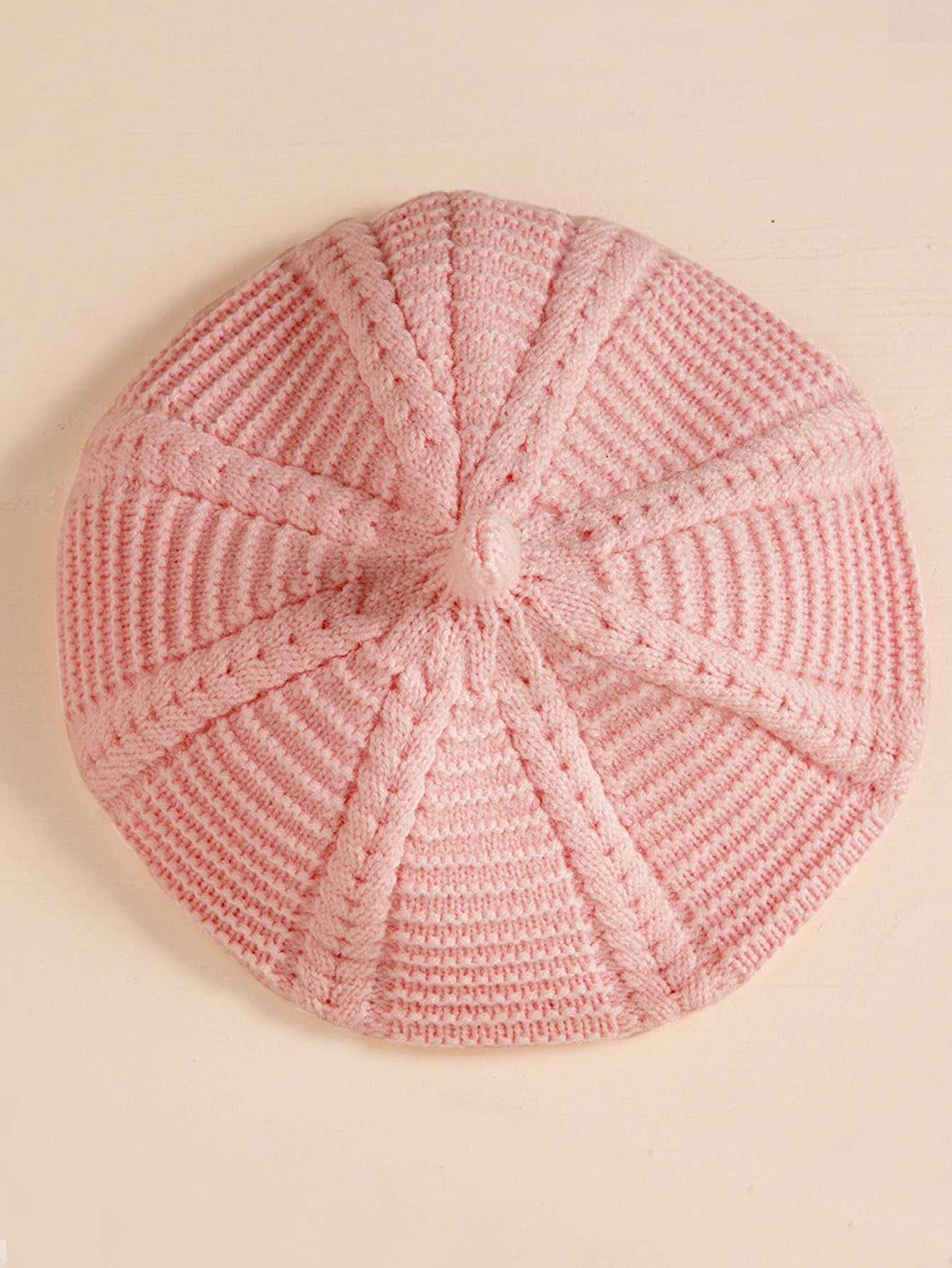 Toddler Girls Solid Knit Beret