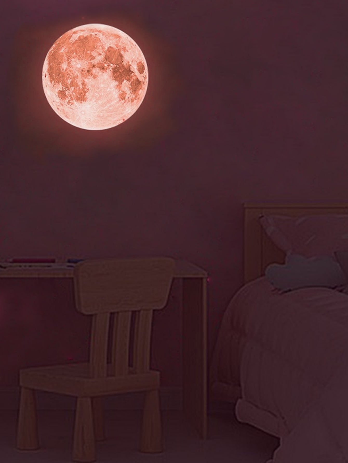 Moon Glow In The Dark Wall Sticker