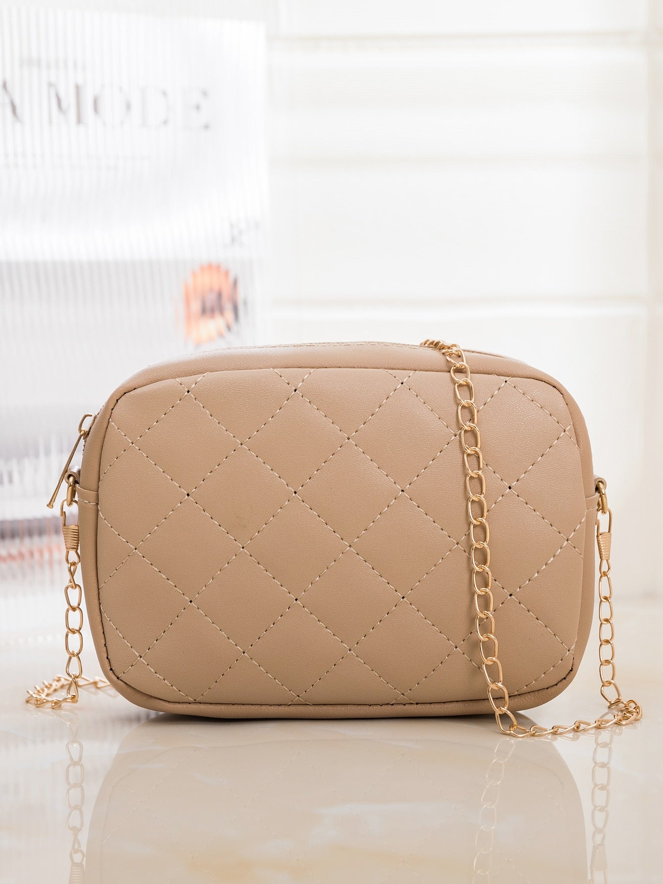 Minimalist Quilted Square Bag