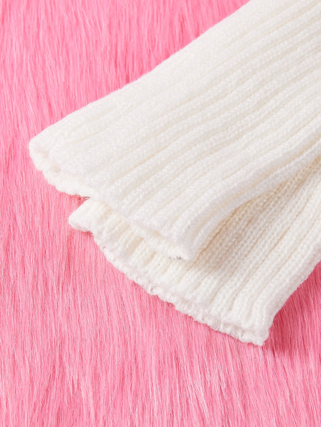 ROMWE Plain Knit Leg Warmer