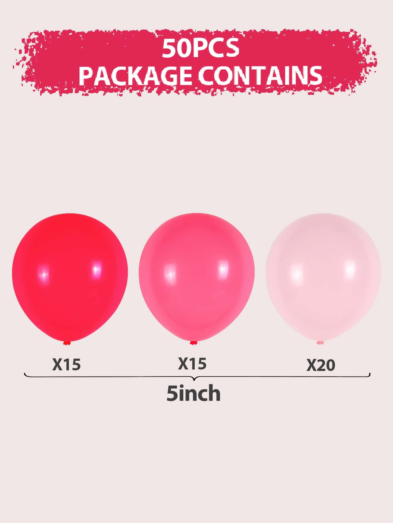 50pcs Mixed Color Balloon