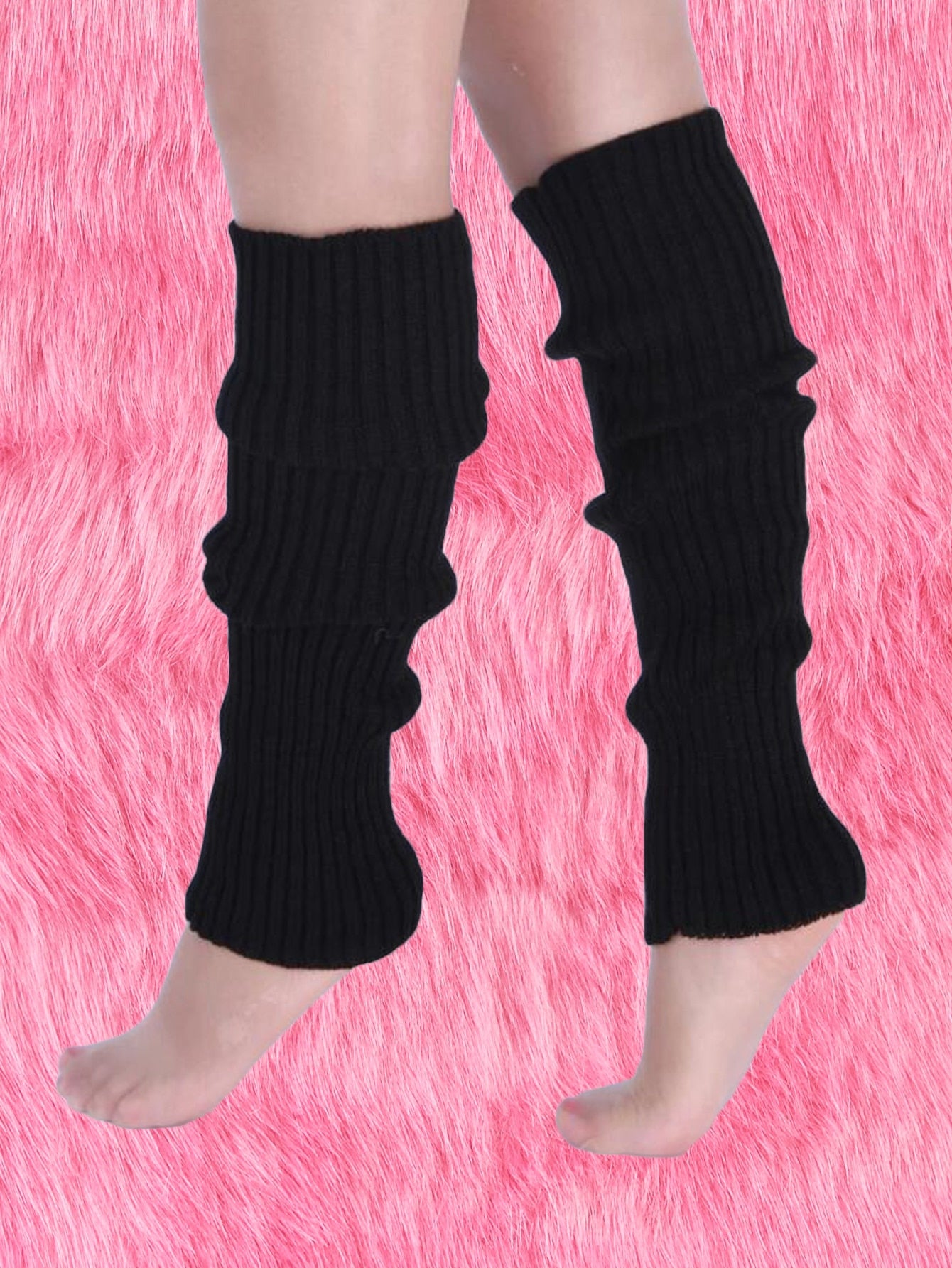 ROMWE Plain Knit Leg Warmer