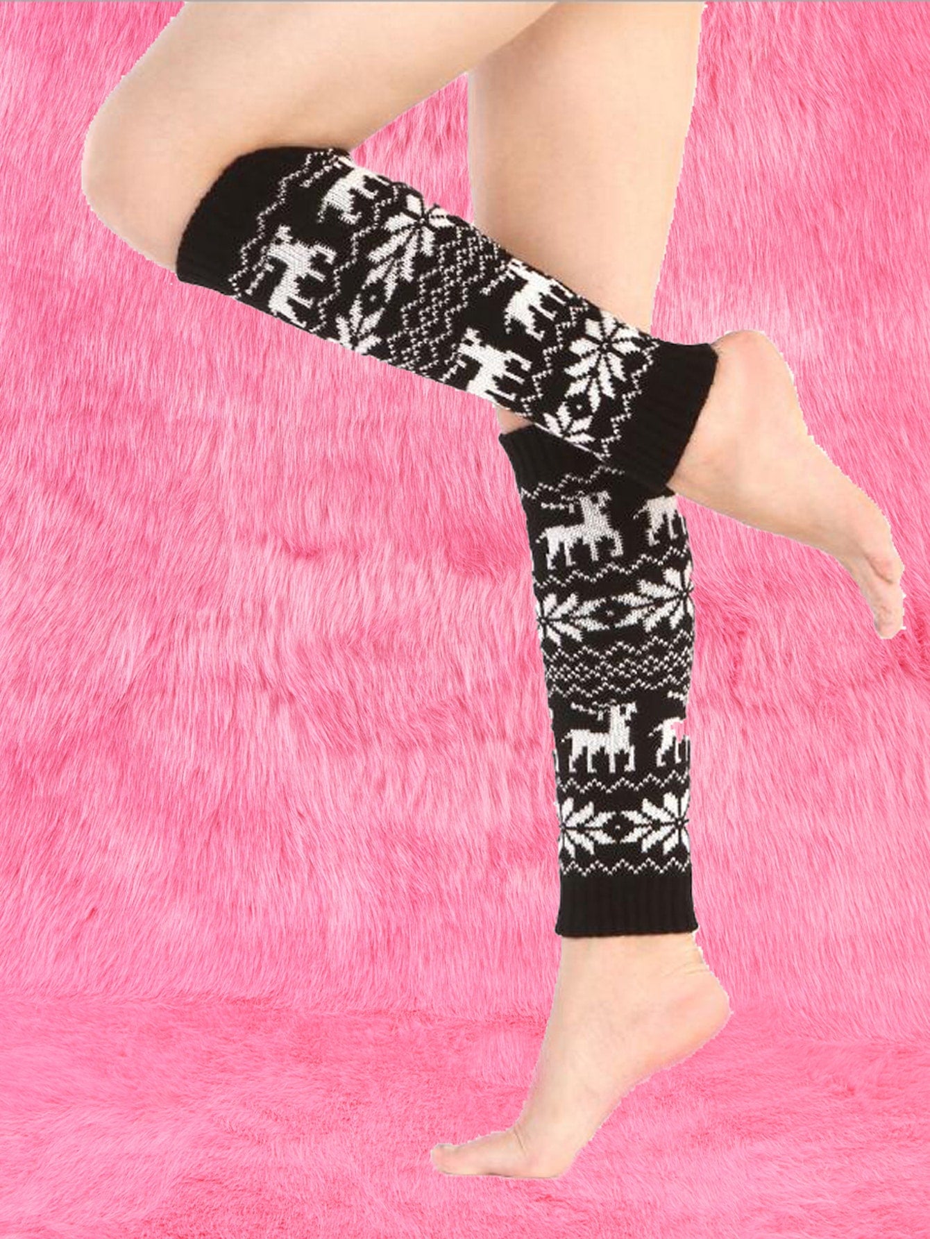 ROMWE Plain Knit Leg Warmer