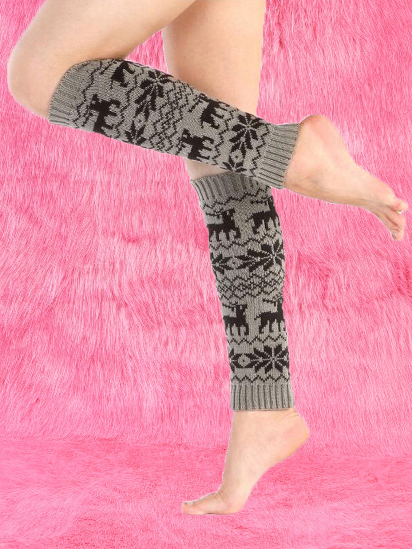 ROMWE Plain Knit Leg Warmer