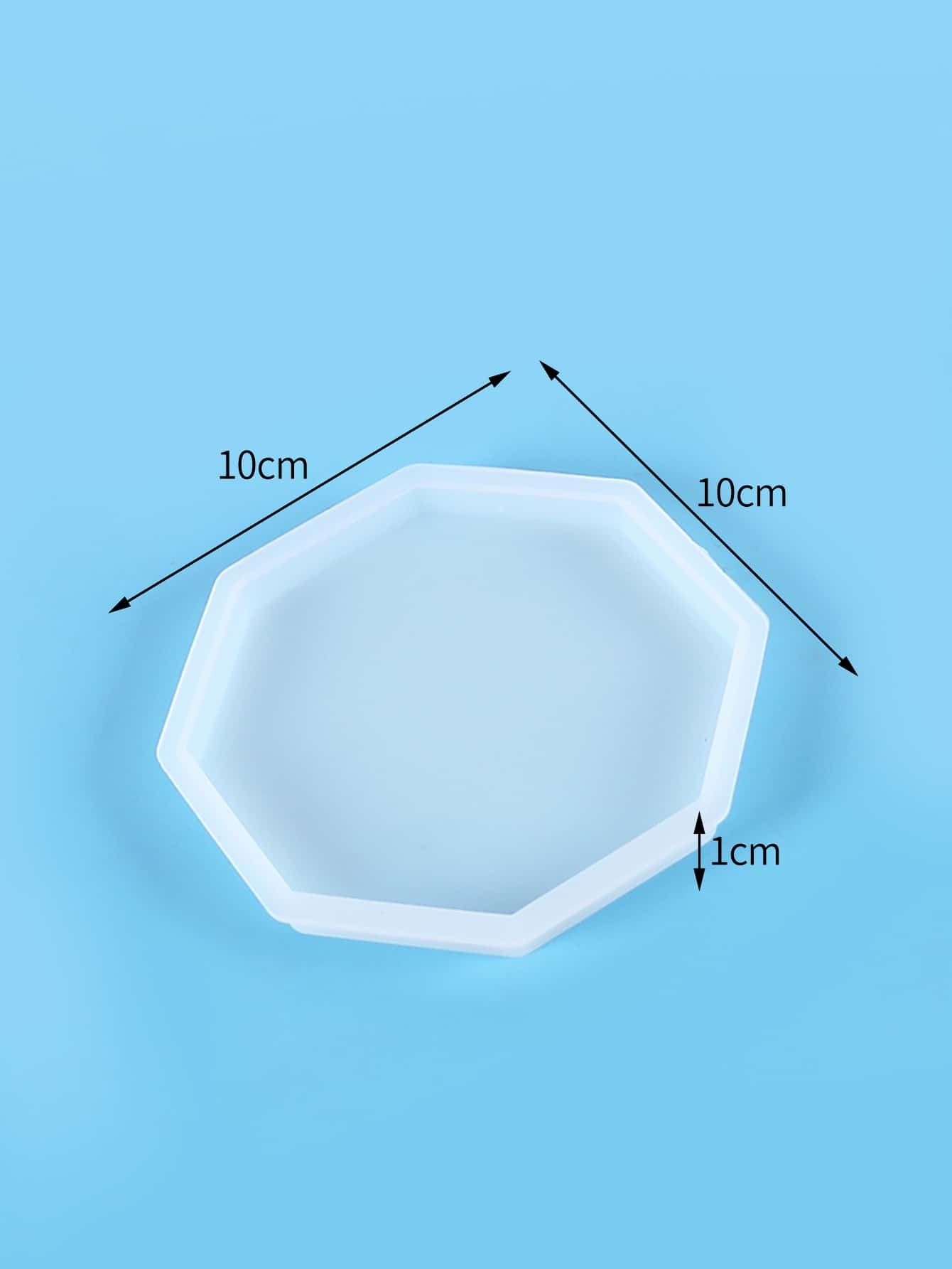 1pc Coaster Shaped DIY Silicone Mold