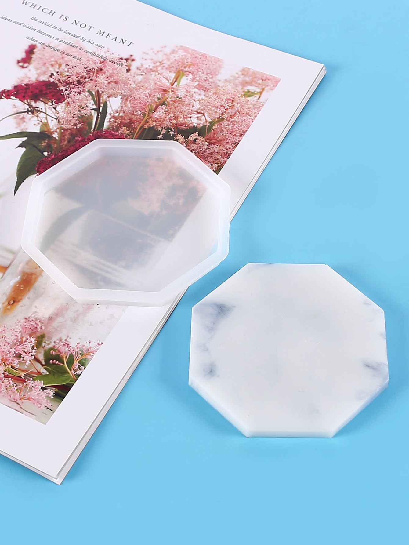 1pc Coaster Shaped DIY Silicone Mold