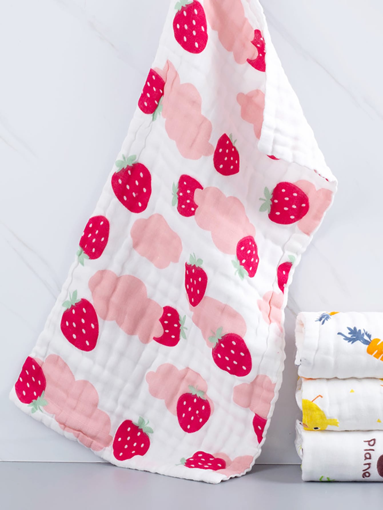 Baby Cartoon Unicorn Print Bib