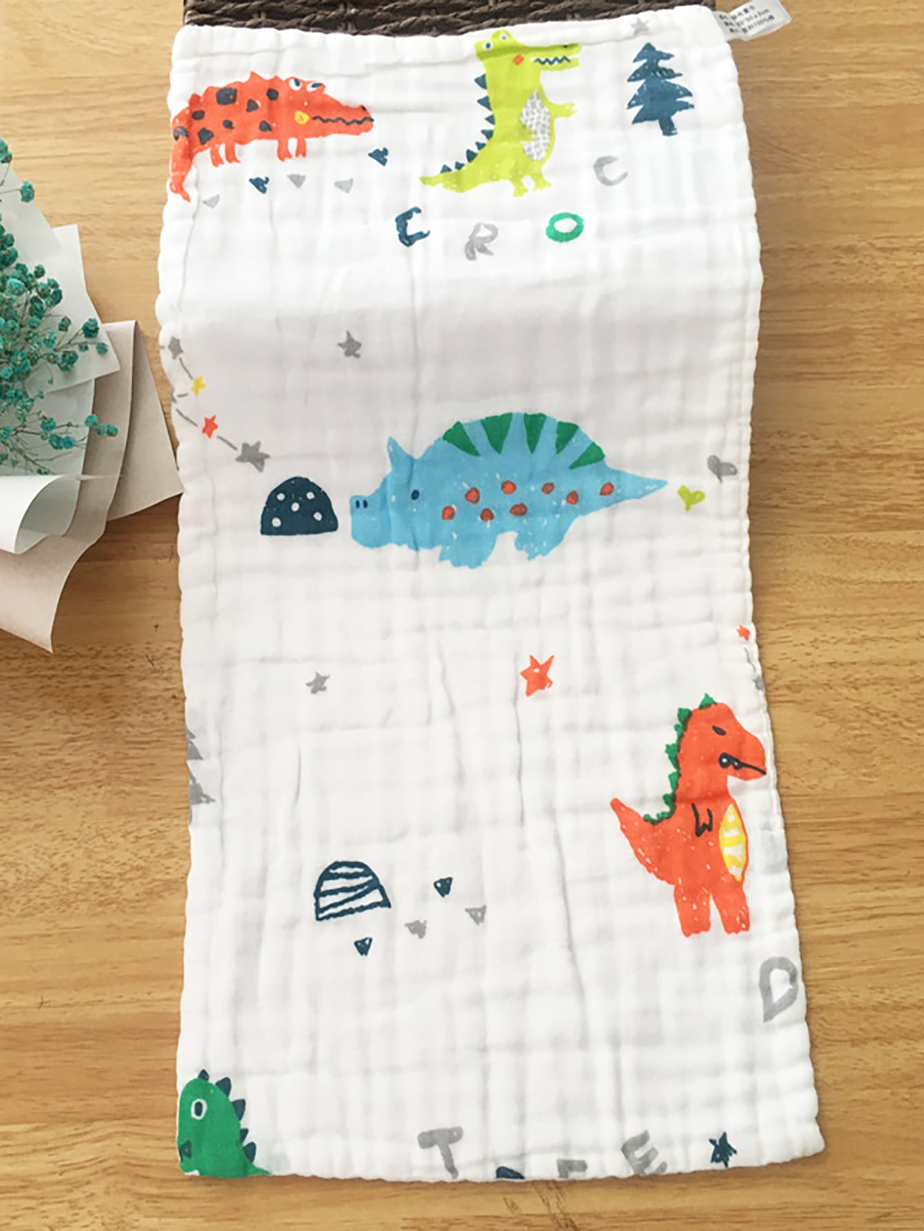 Baby Cartoon Unicorn Print Bib