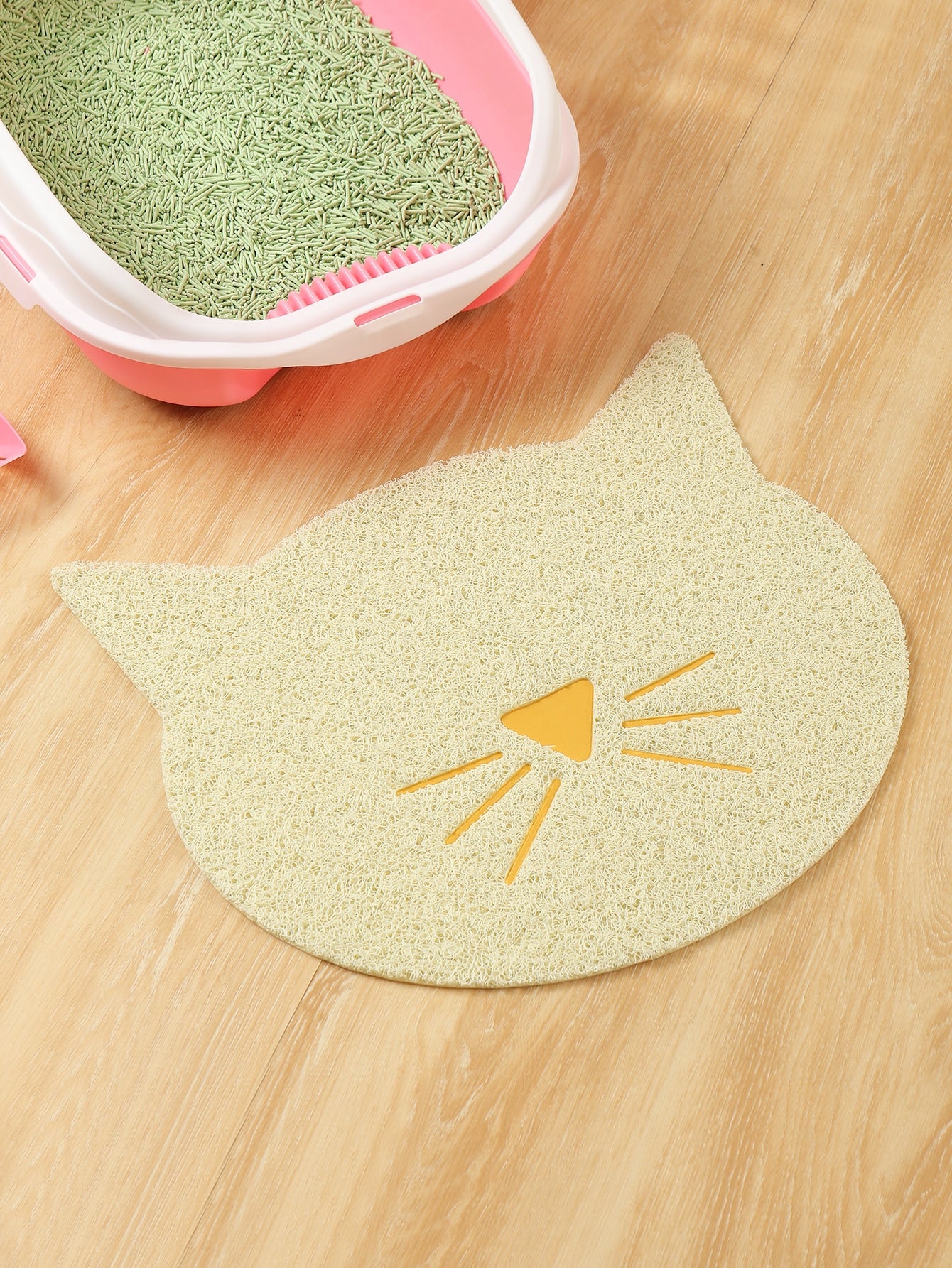 Cartoon Design Cat Litter Mat