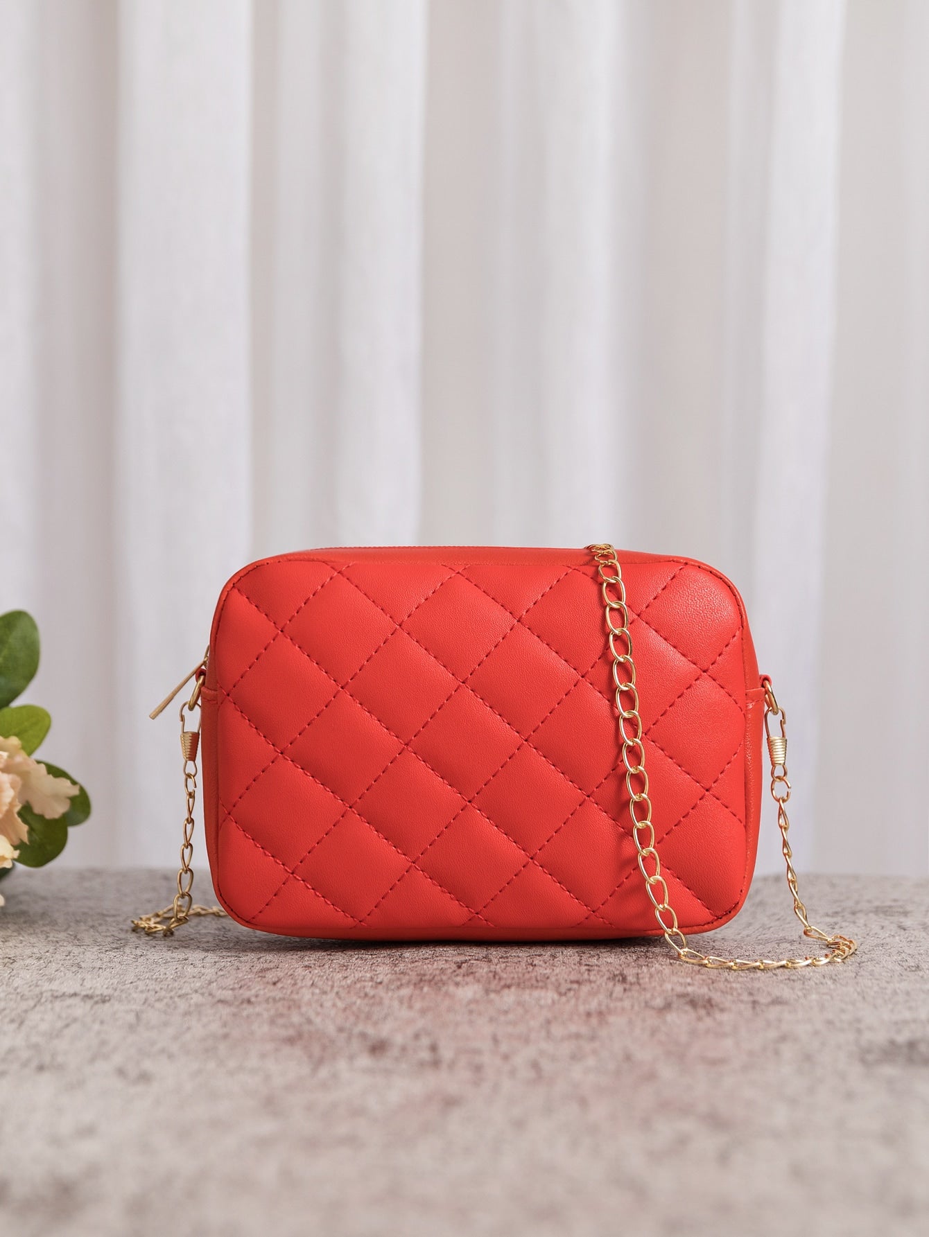 Minimalist Quilted Square Bag