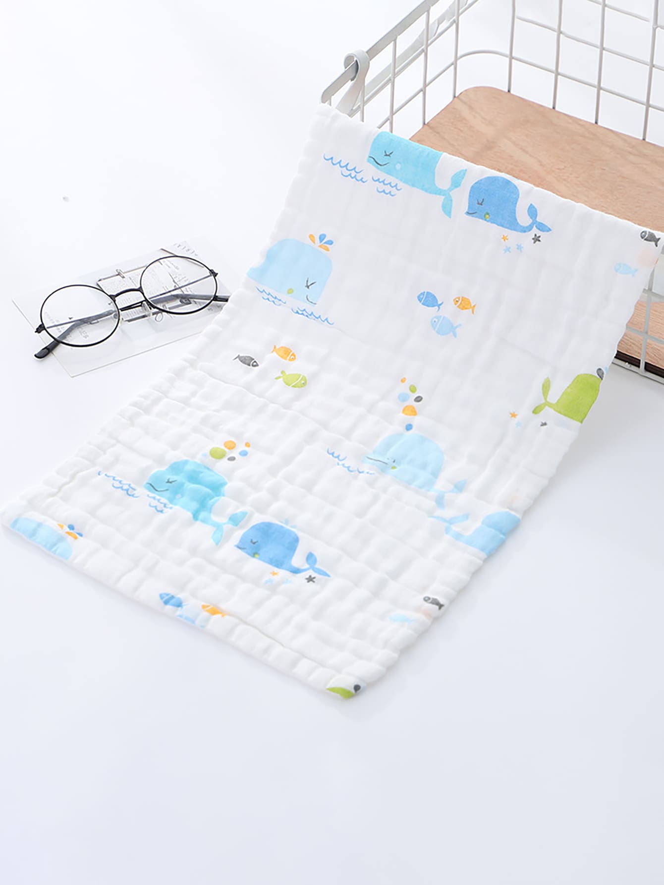Baby Cartoon Unicorn Print Bib