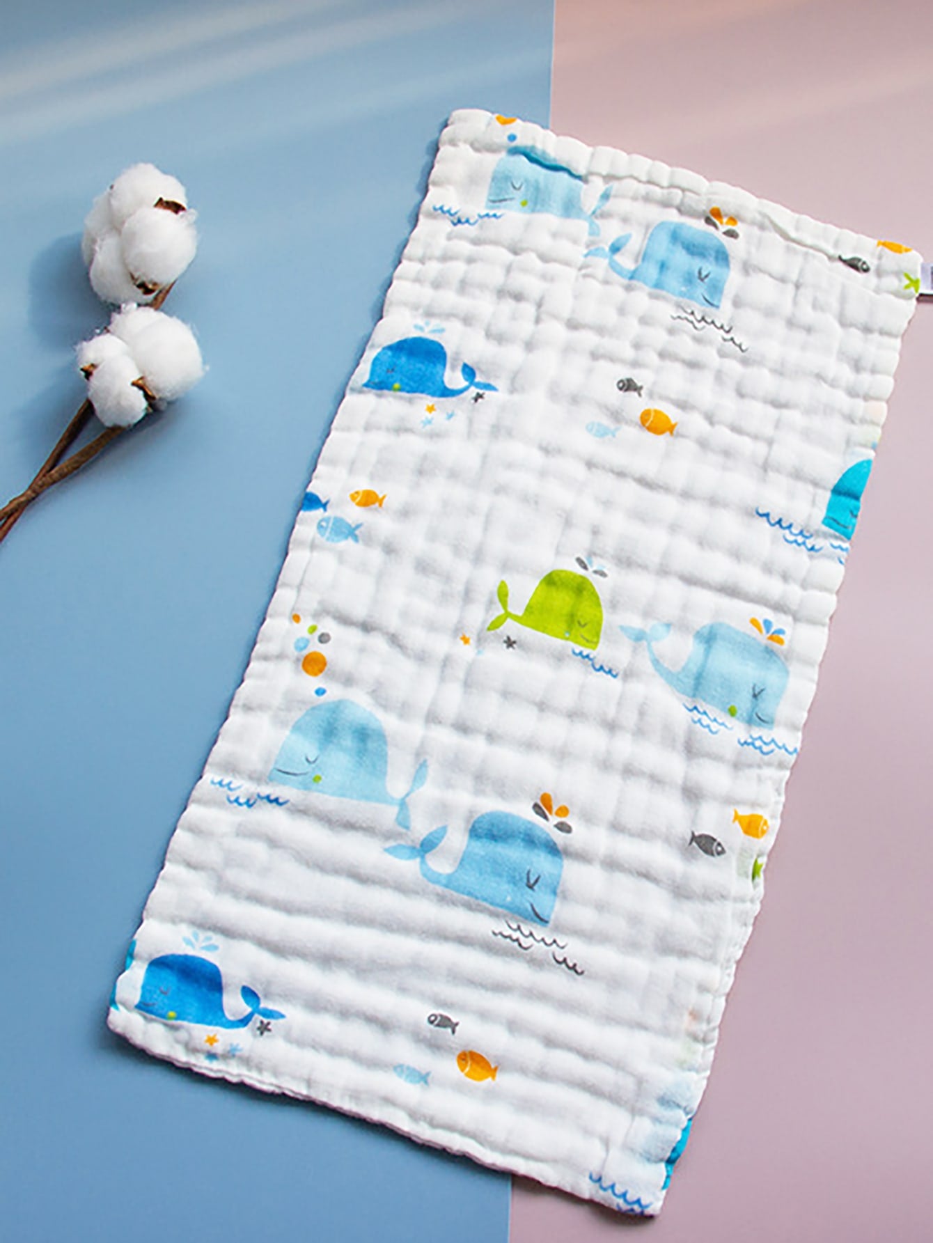 Baby Cartoon Unicorn Print Bib