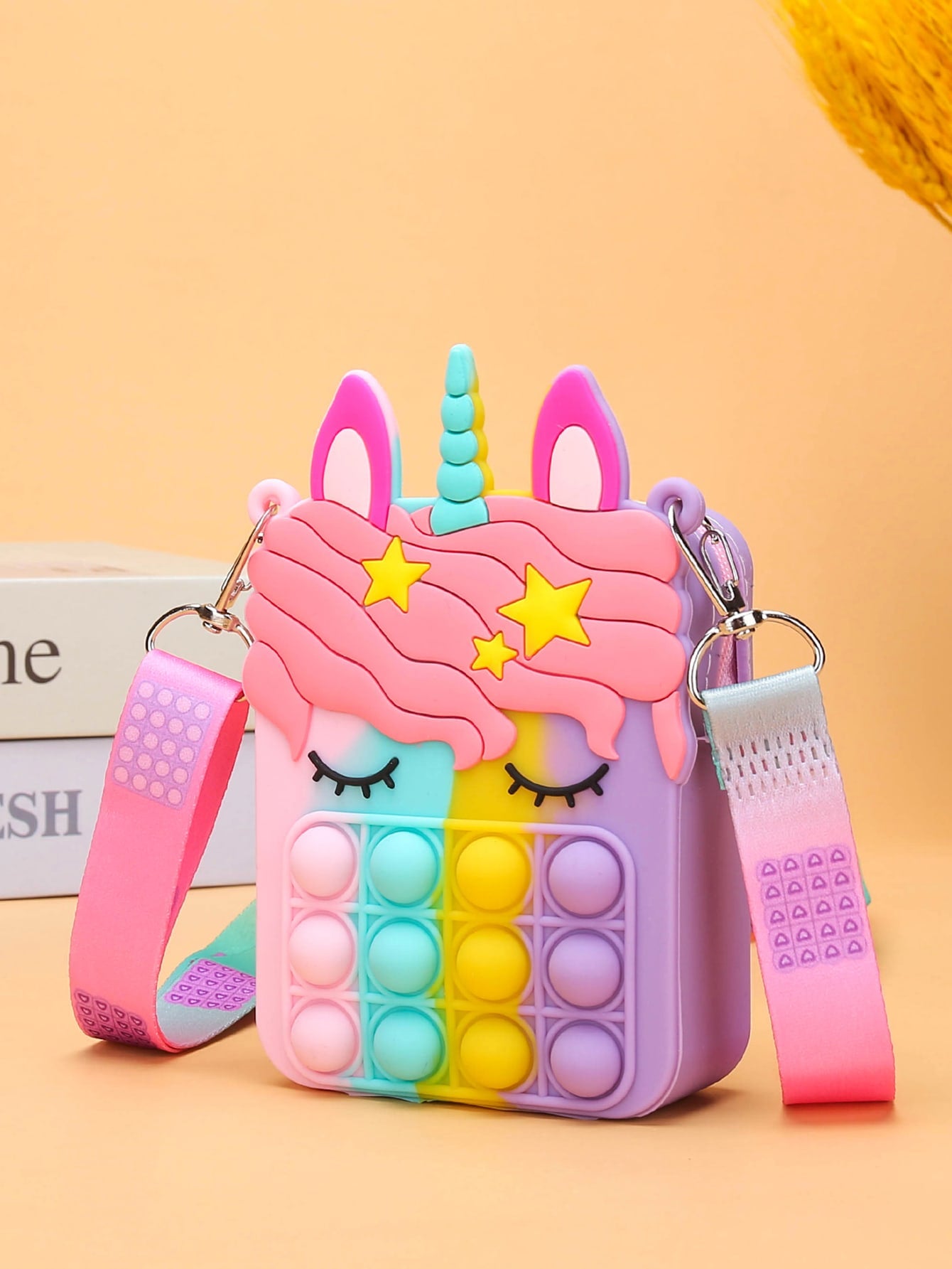 Girls Cartoon Design Pop It Novelty Bag