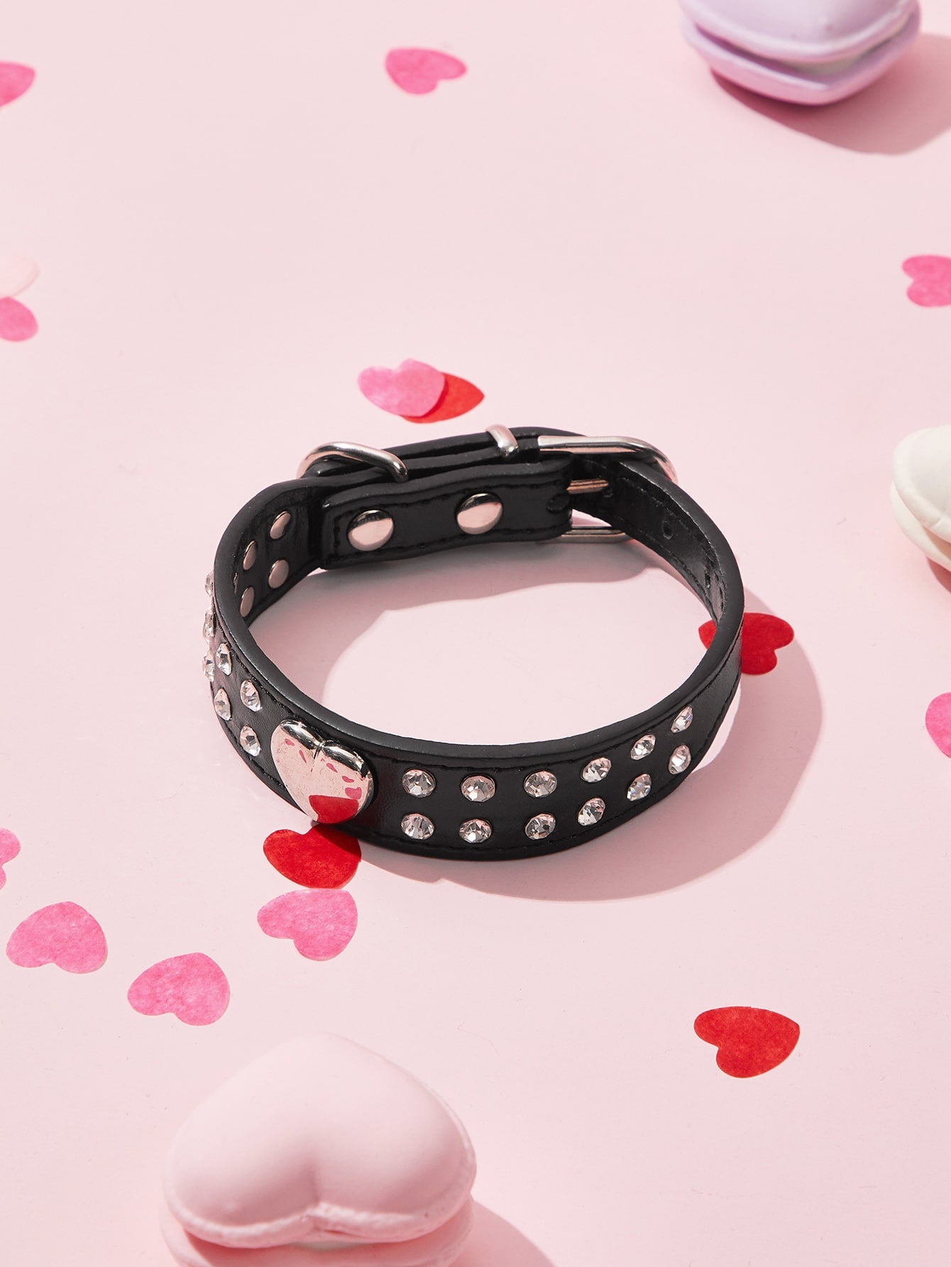 Rhinestone Decor Pet Collar