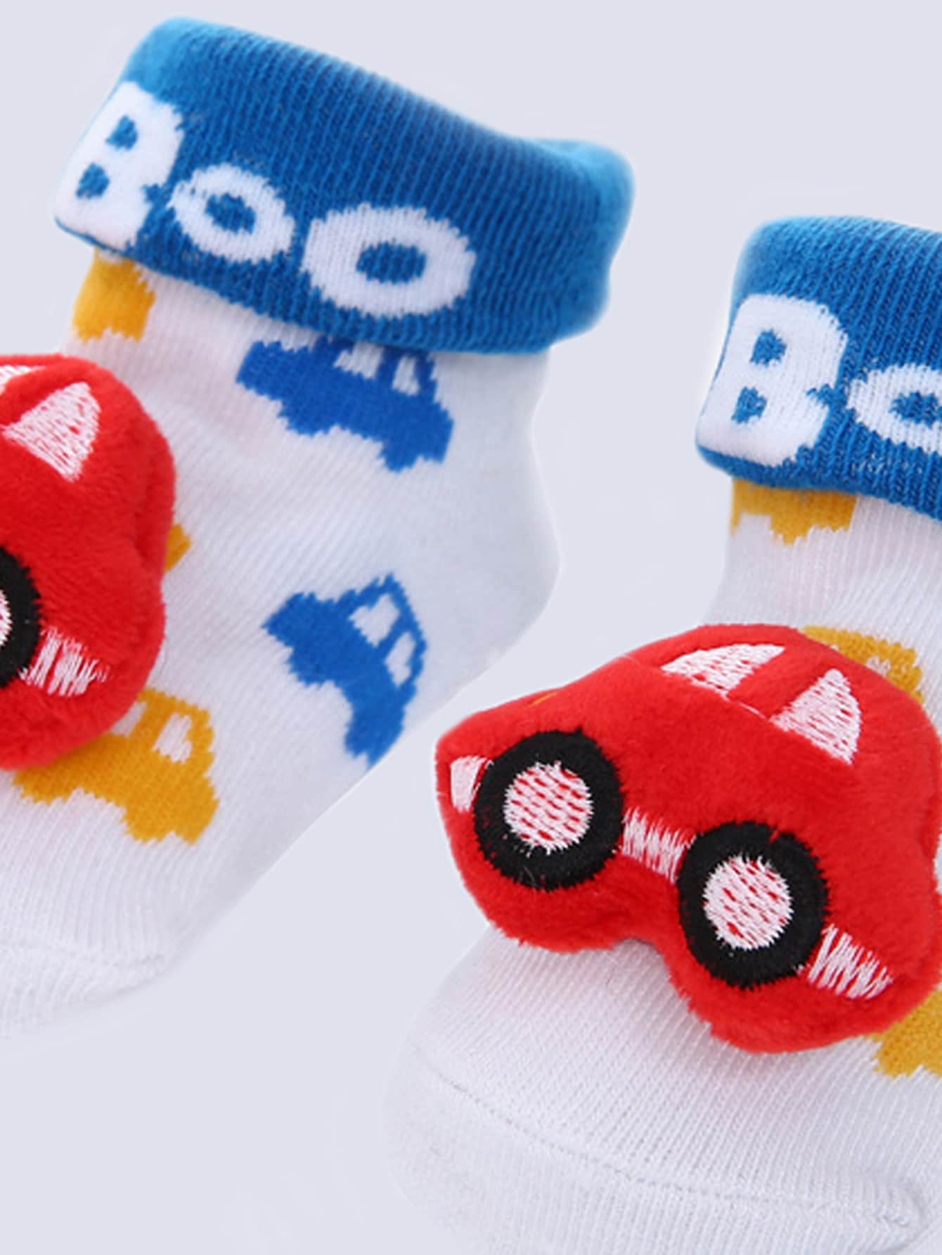 Baby Cartoon Graphic Socks