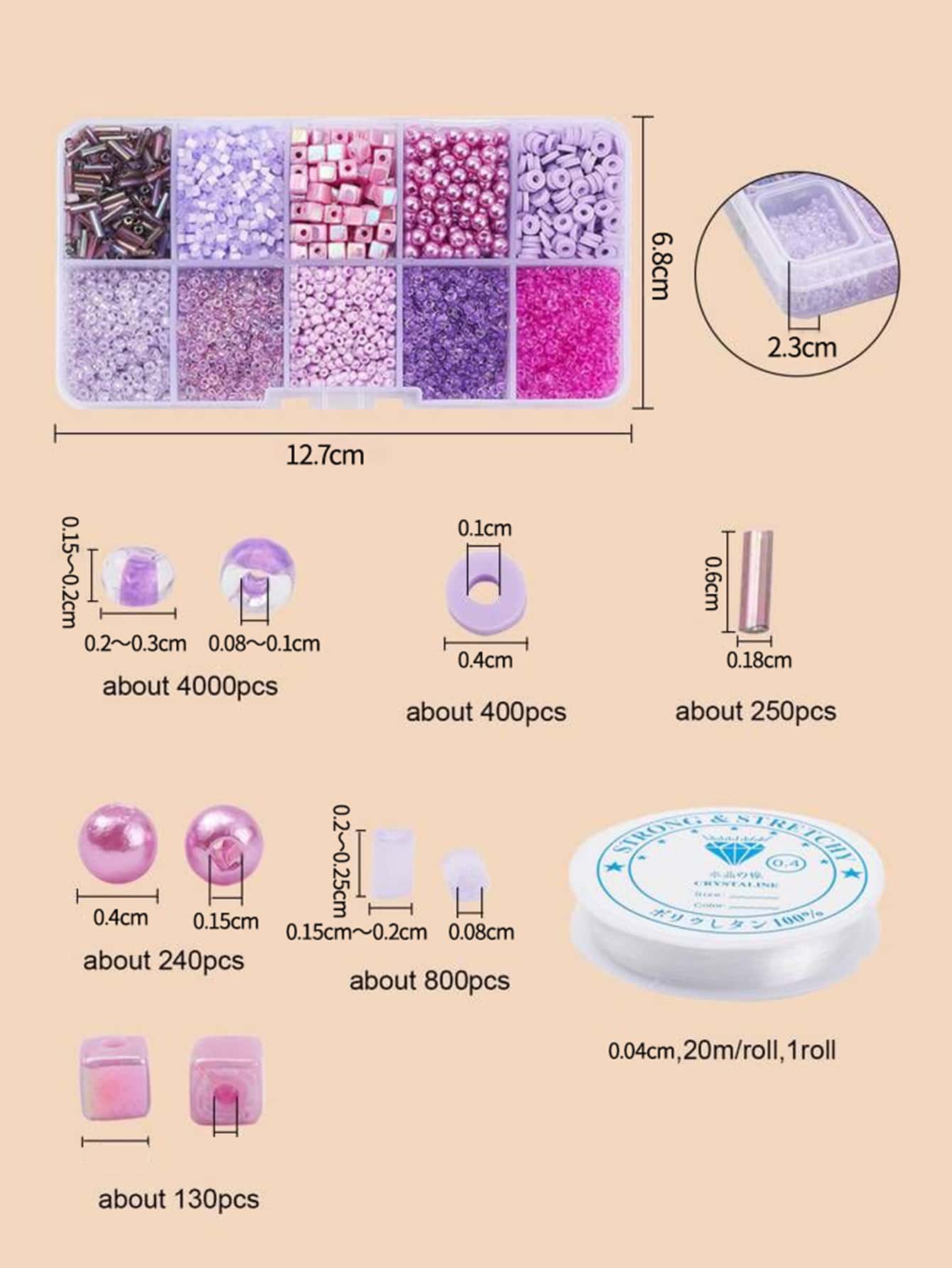 1box DIY Bead String