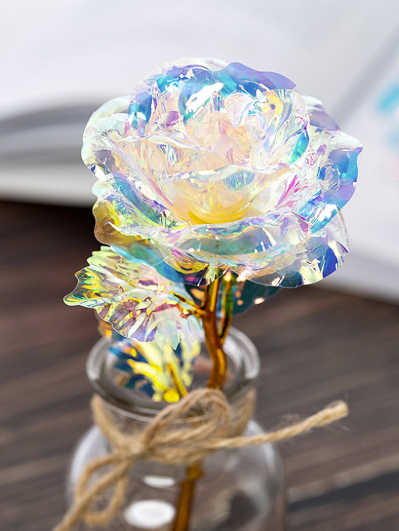 1pc Artificial Rose With Gift Box