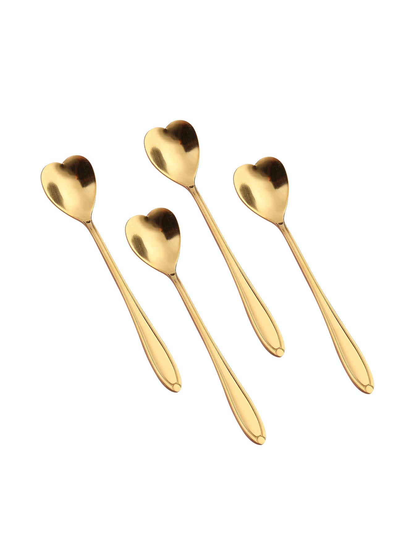 4pcs Heart Design Spoon