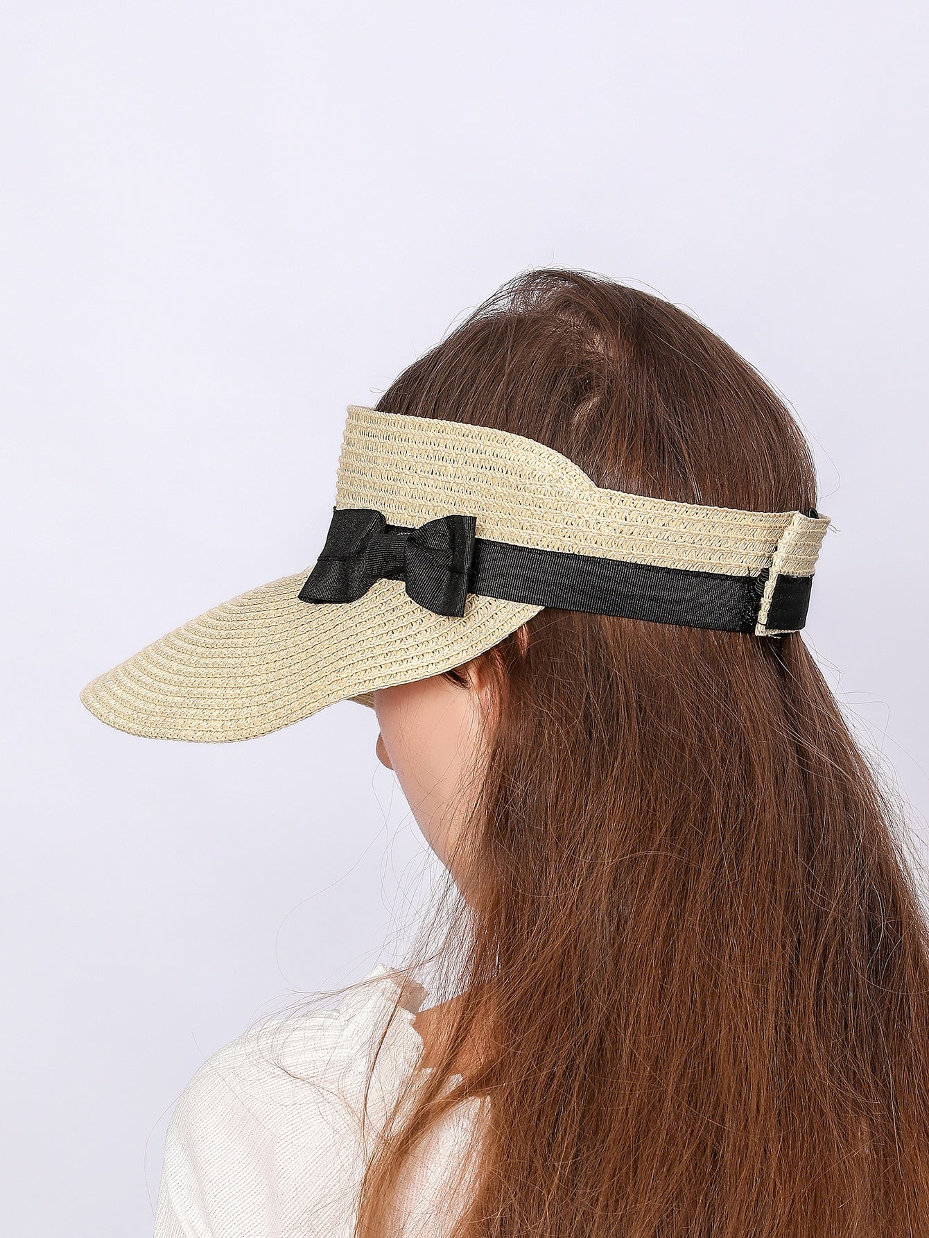 Bow Decor Visor Hat