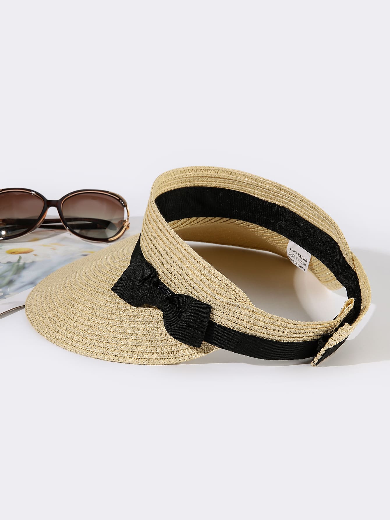 Bow Decor Visor Hat