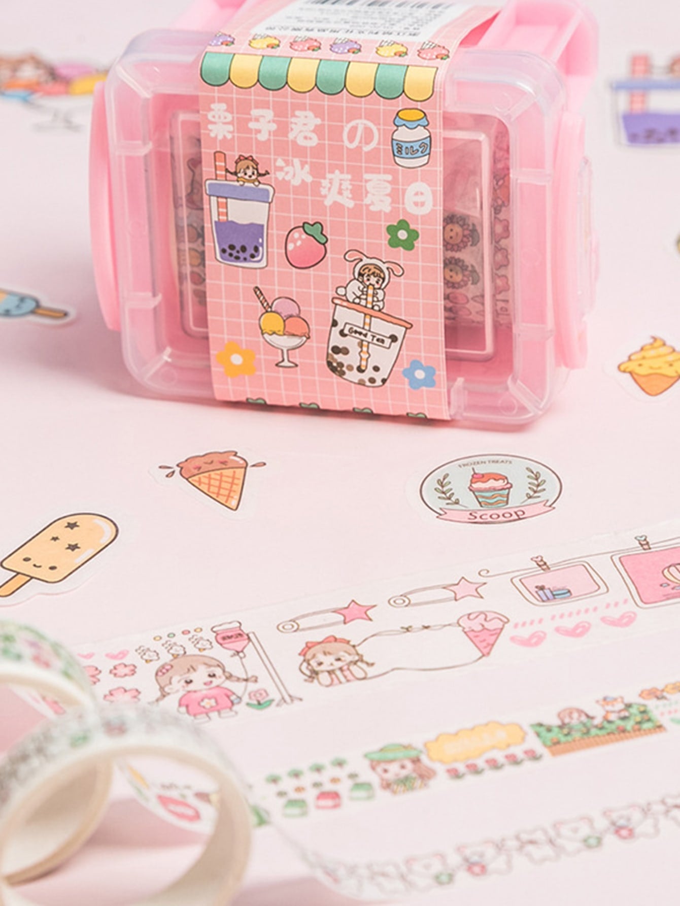 1set Cartoon Graphic Random Sticker