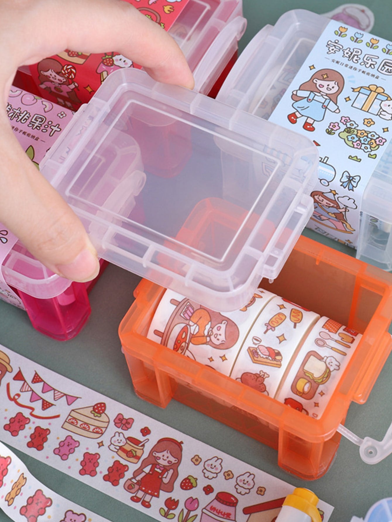 1set Cartoon Graphic Random Sticker