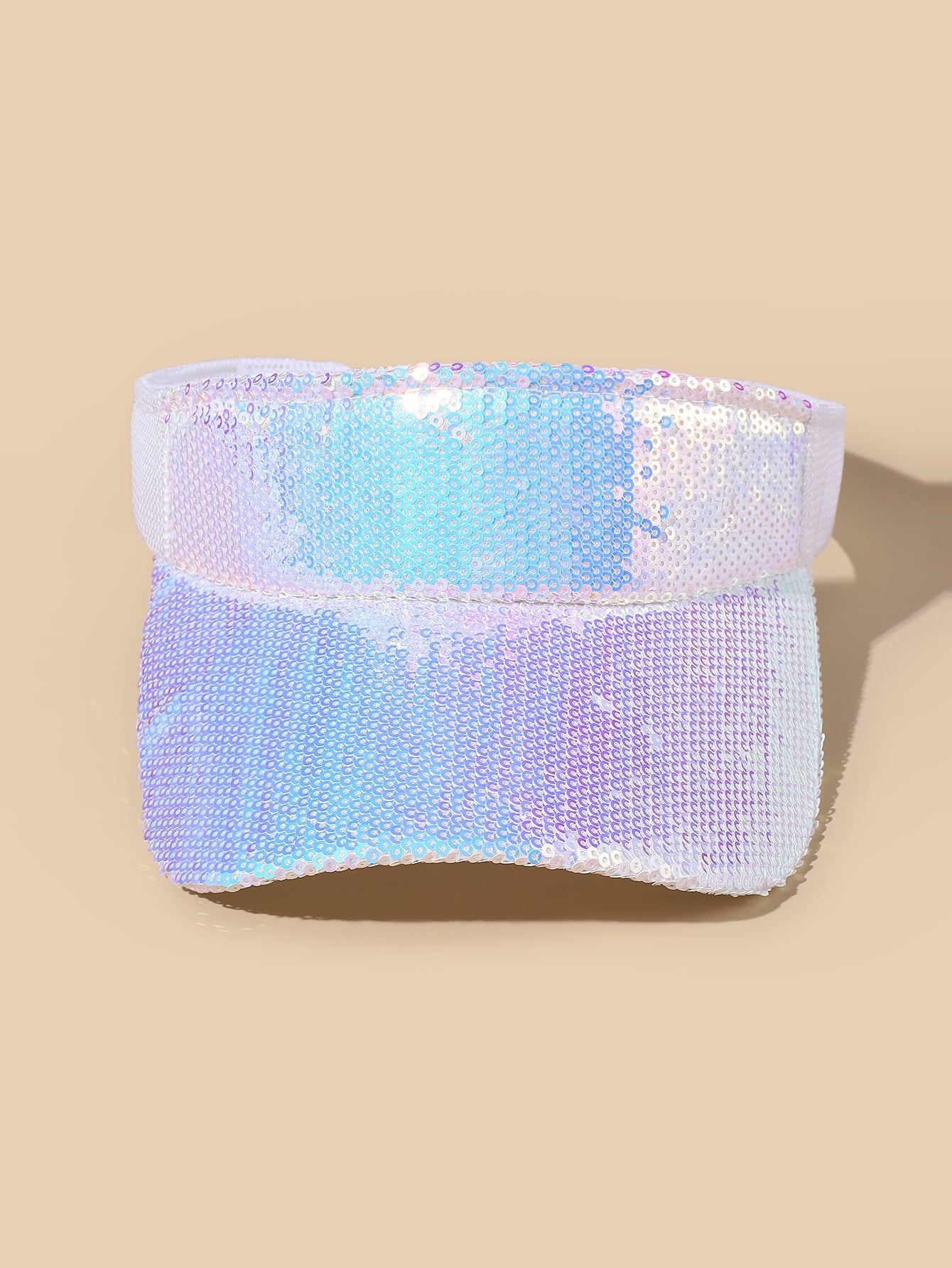 Sequin Decor Visor Hat