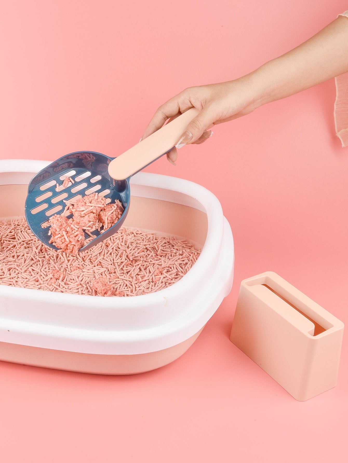 1set Cat Litter Shovel With Holder