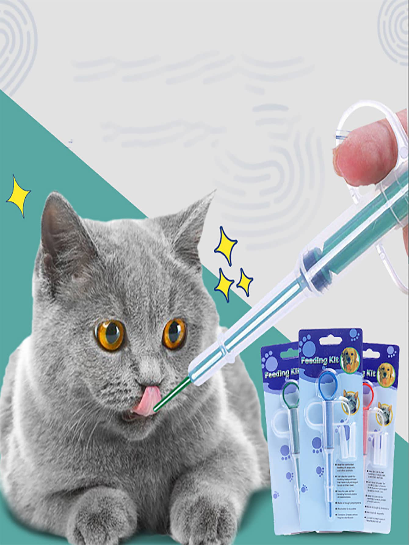 1pc Random Color Pet Medicine Feeder