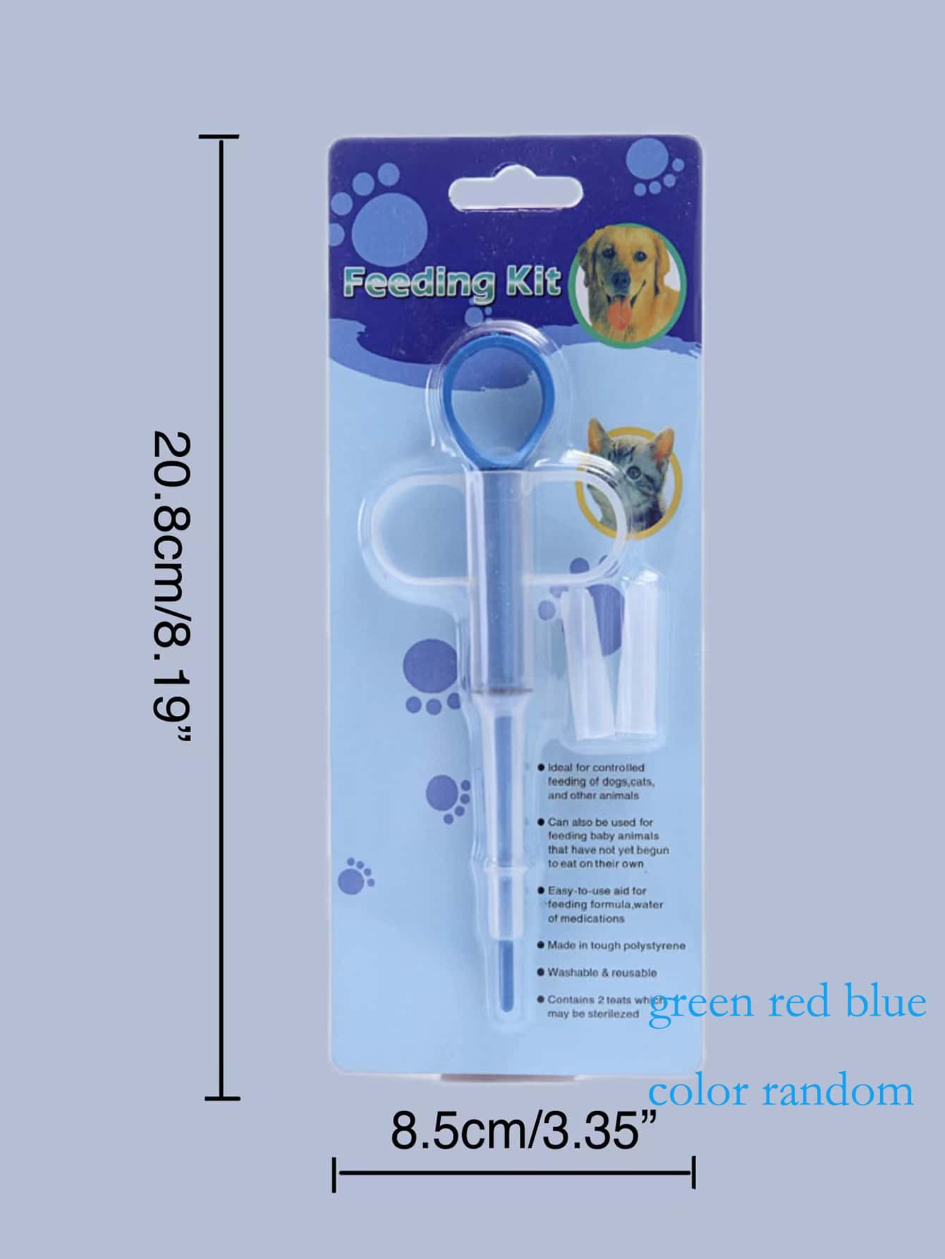 1pc Random Color Pet Medicine Feeder