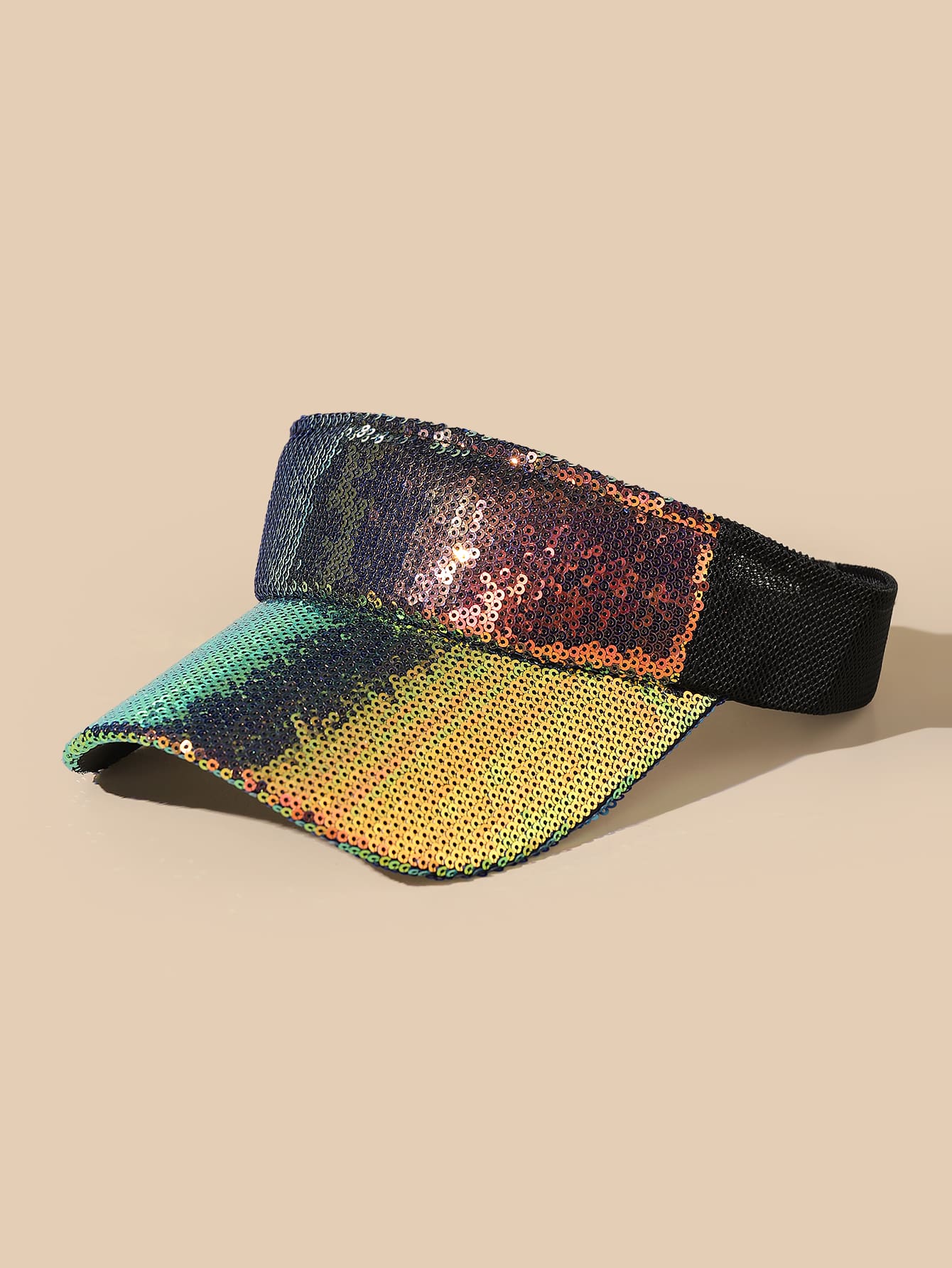 Sequin Decor Visor Hat