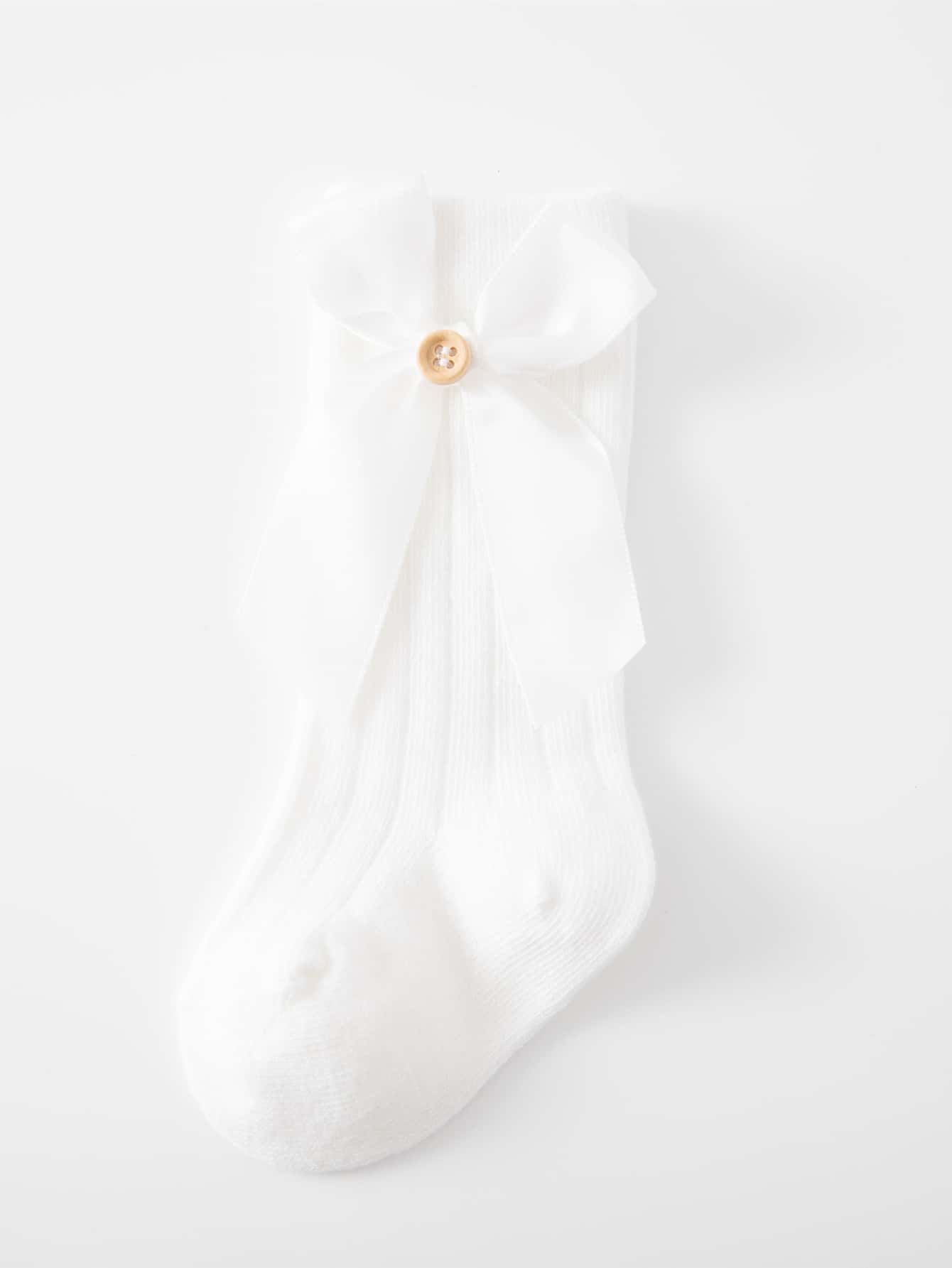 Baby Bow Decor Socks