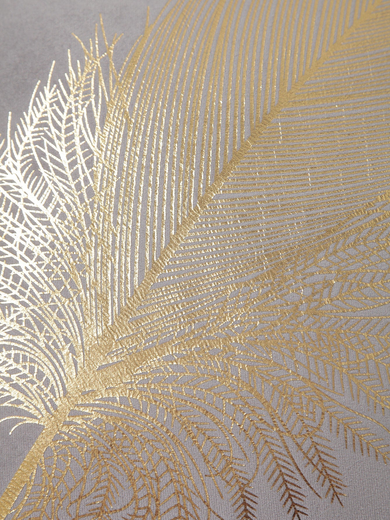 Metallic Gold Feather Cushion Cover Without Filler