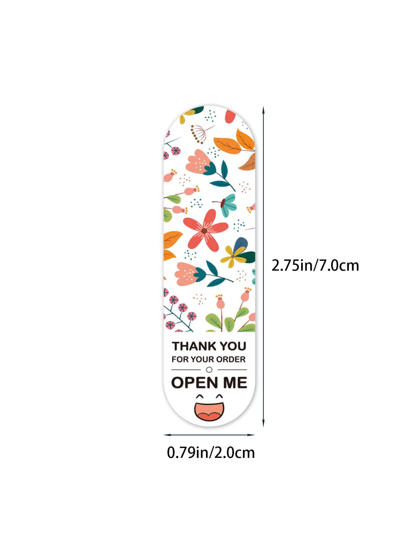 100pcs Flower Print Gift Sticker