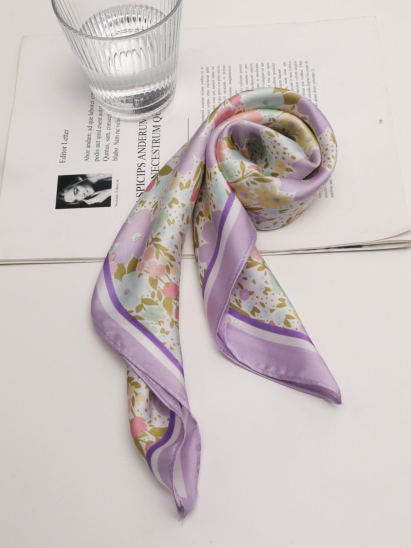 Floral Print Bandana