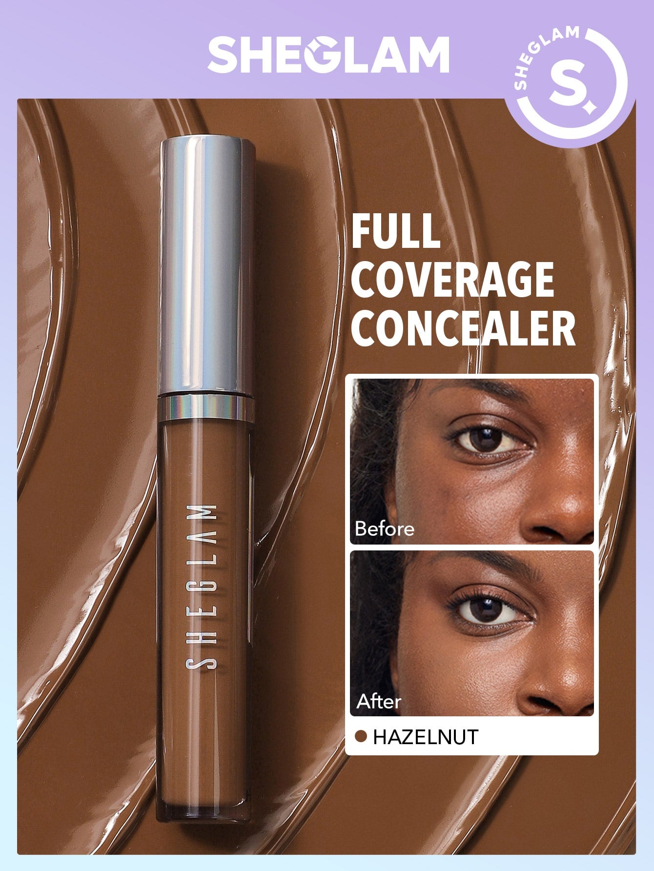 SHEGLAM 12 Hr Full Coverage Concealer Whipped Cream