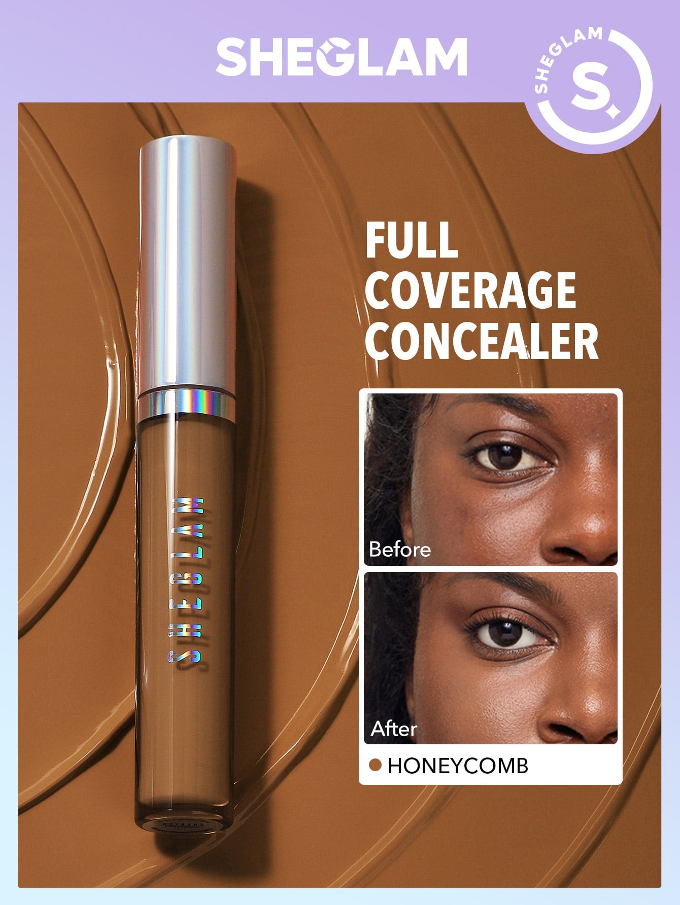 SHEGLAM 12 Hr Full Coverage Concealer Whipped Cream