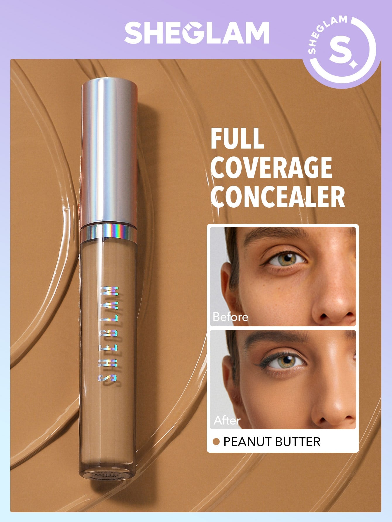 SHEGLAM 12 Hr Full Coverage Concealer Whipped Cream