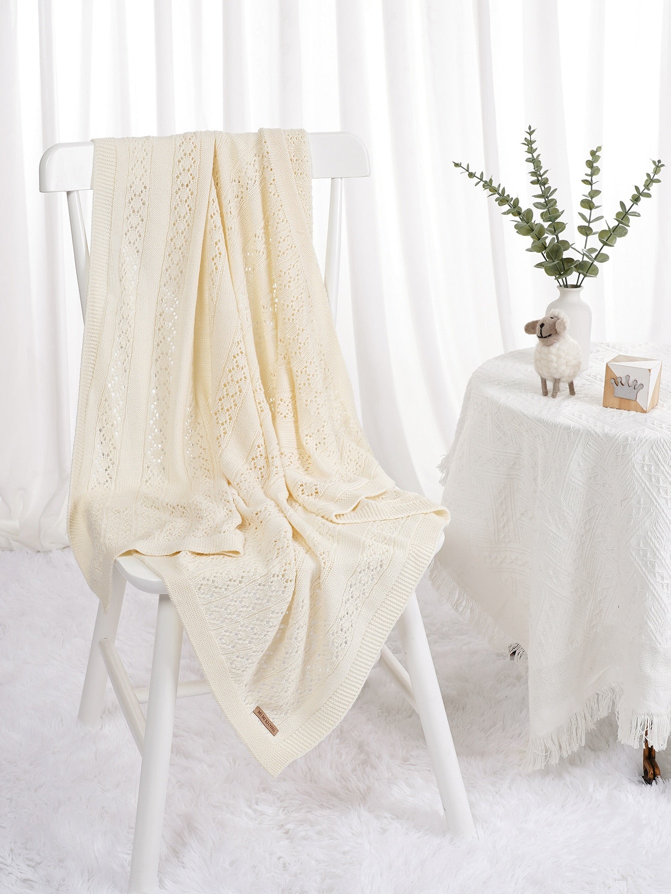 Solid Color Baby Swaddling Blanket