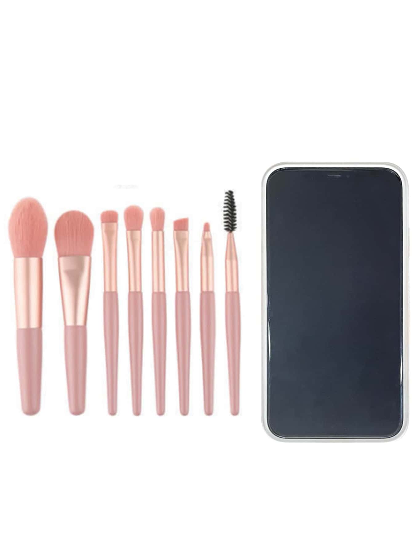 8pcs Portable Soft Makeup Brushes Set For Eyeshadow Foundation Powder Concealer Lip Blush Makeup