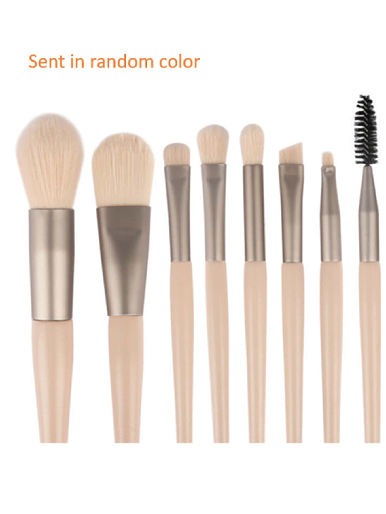 8pcs Portable Soft Makeup Brushes Set For Eyeshadow Foundation Powder Concealer Lip Blush Makeup