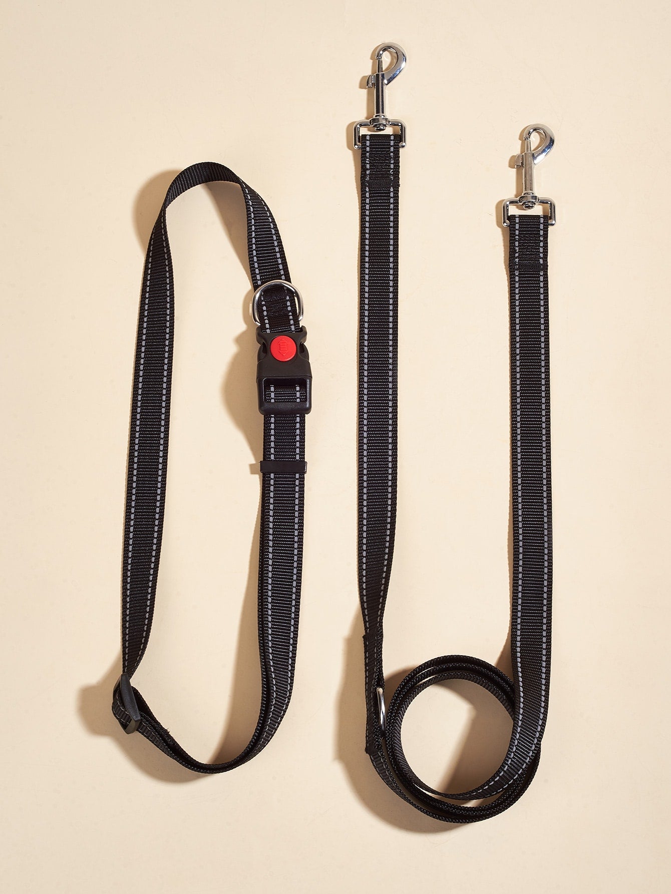 1pc Plain Pet Leash 1pc Belt